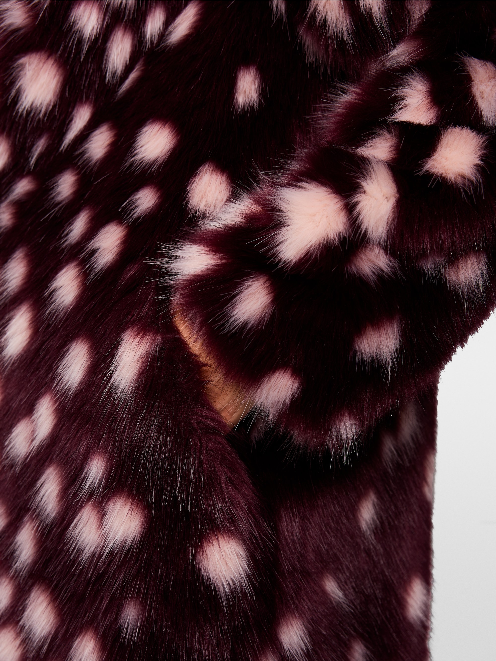 Manteau à imprimé à pois marquant