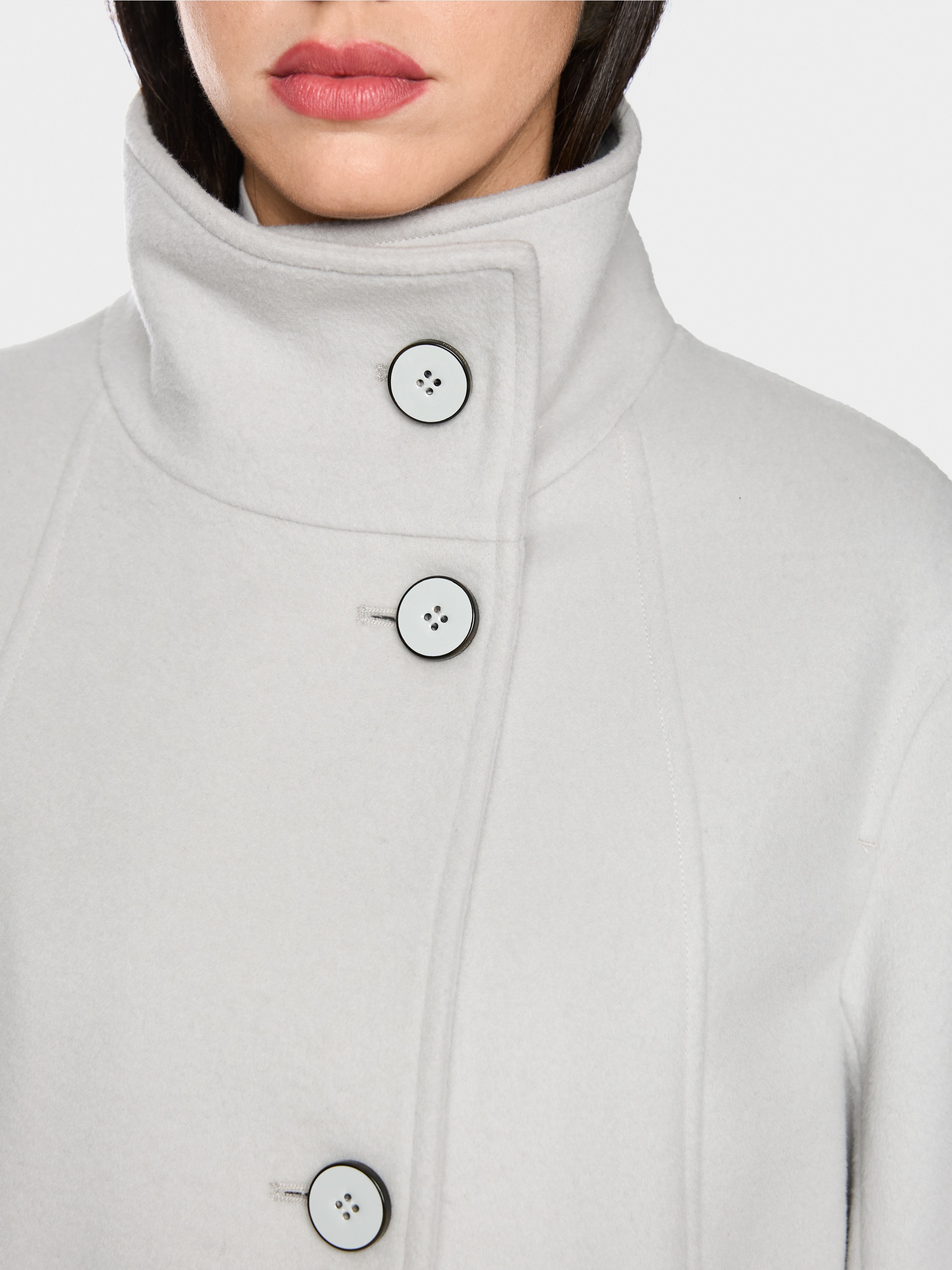 Veste d'extérieur à col montant