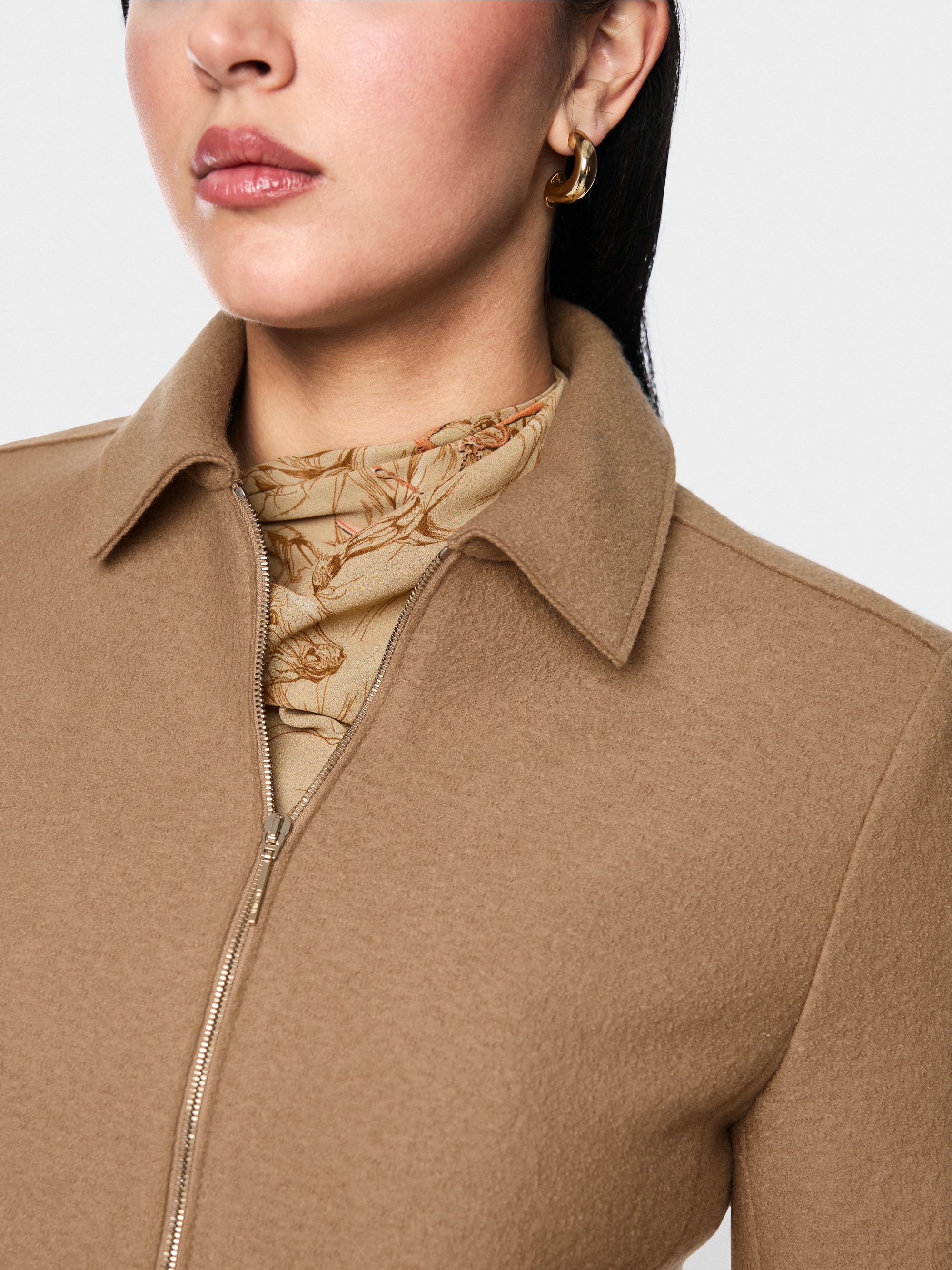 ‘Knitted in Germany’ short wool jacket