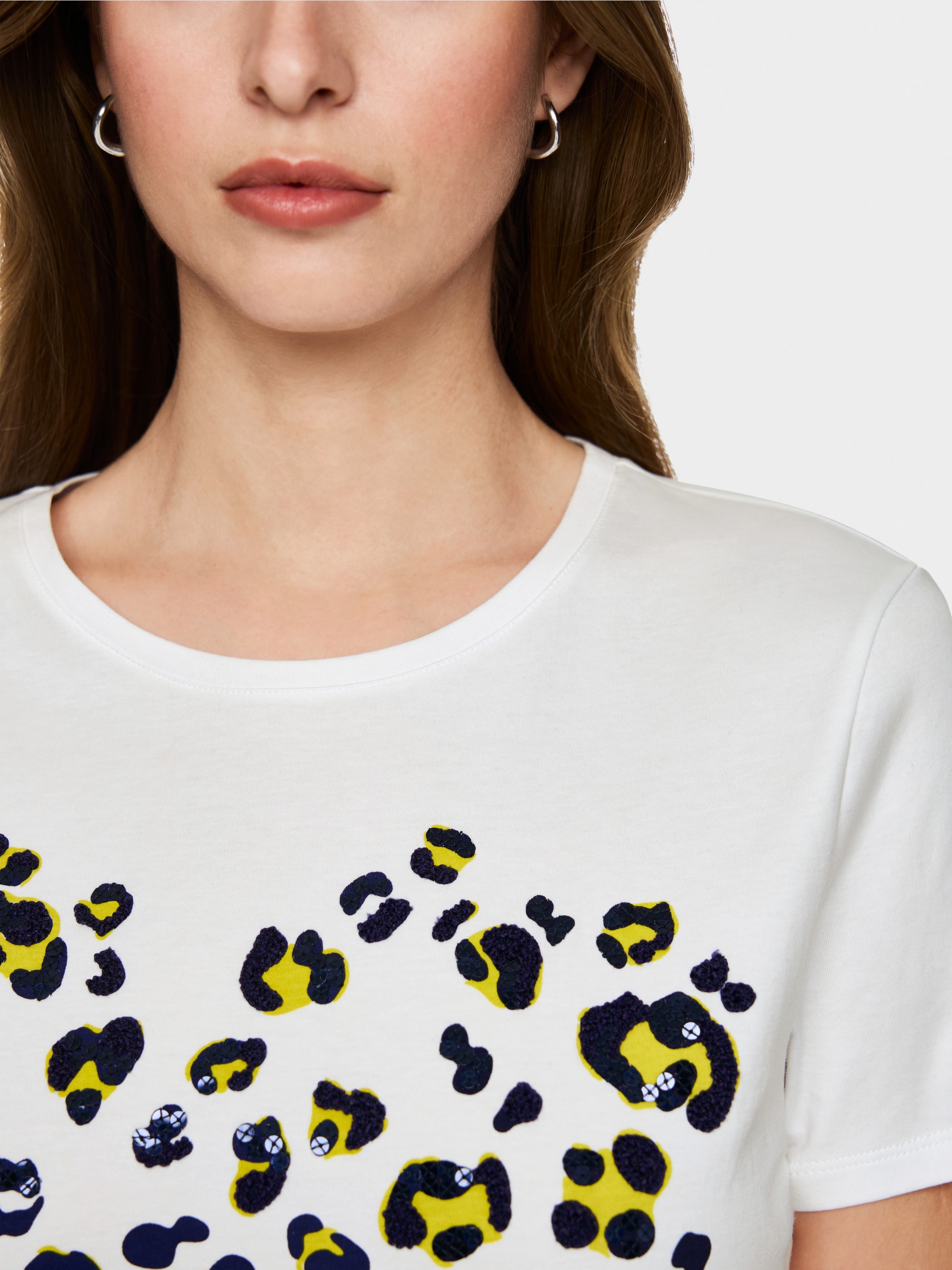 Cotton shirt with print