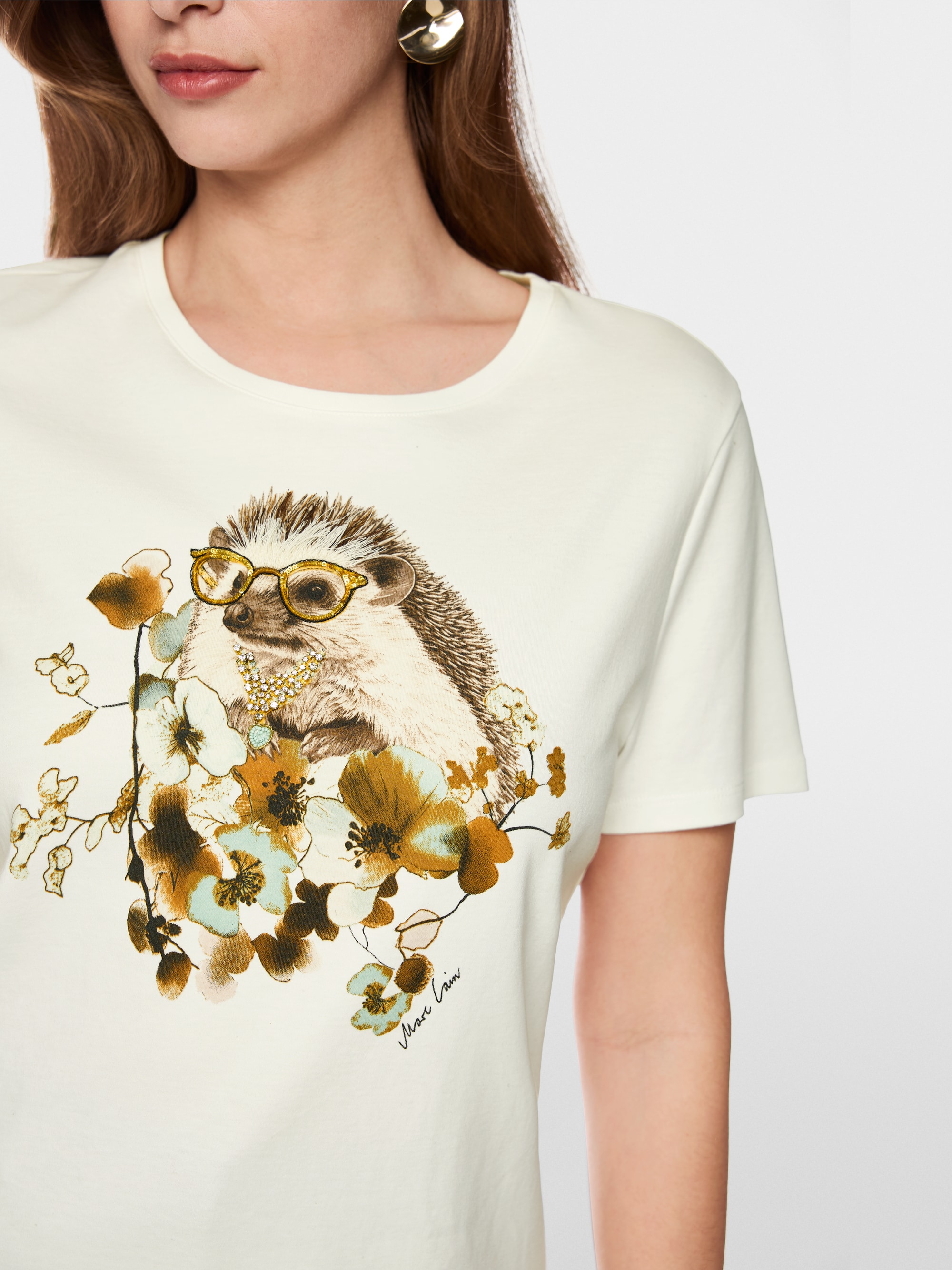 T-shirt hérisson avec strass