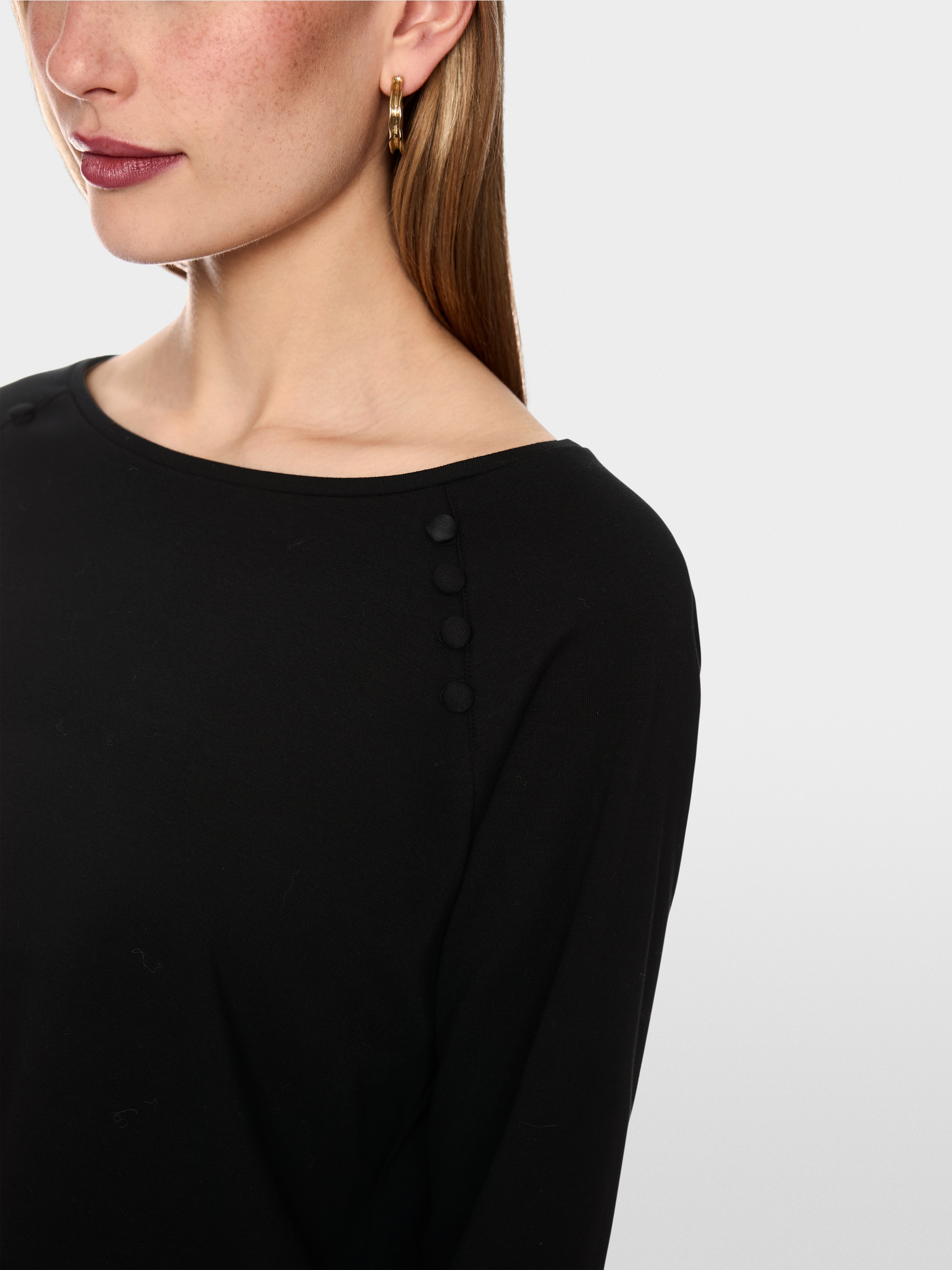 Shirt with silk trim