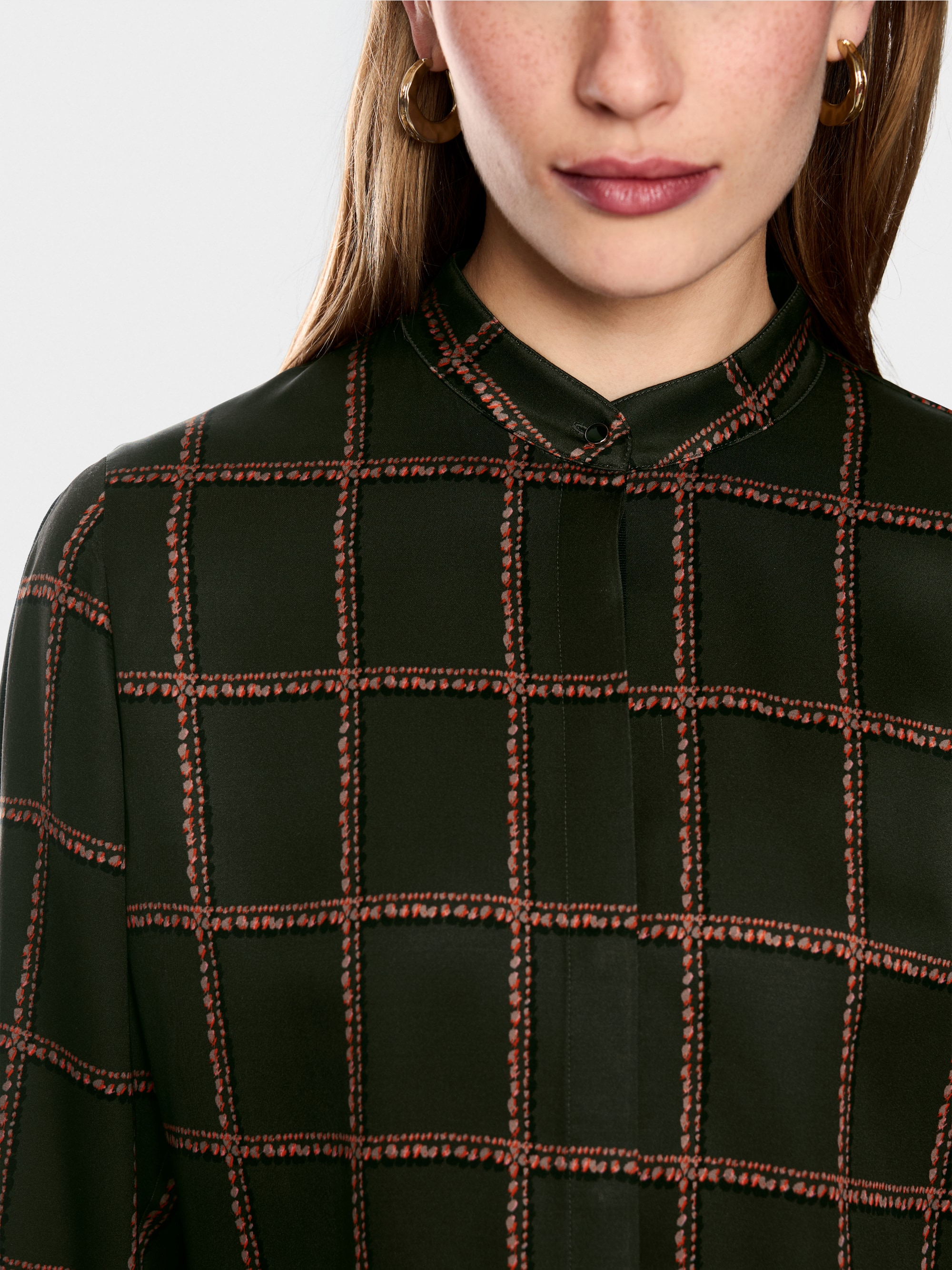 Printed viscose blouse