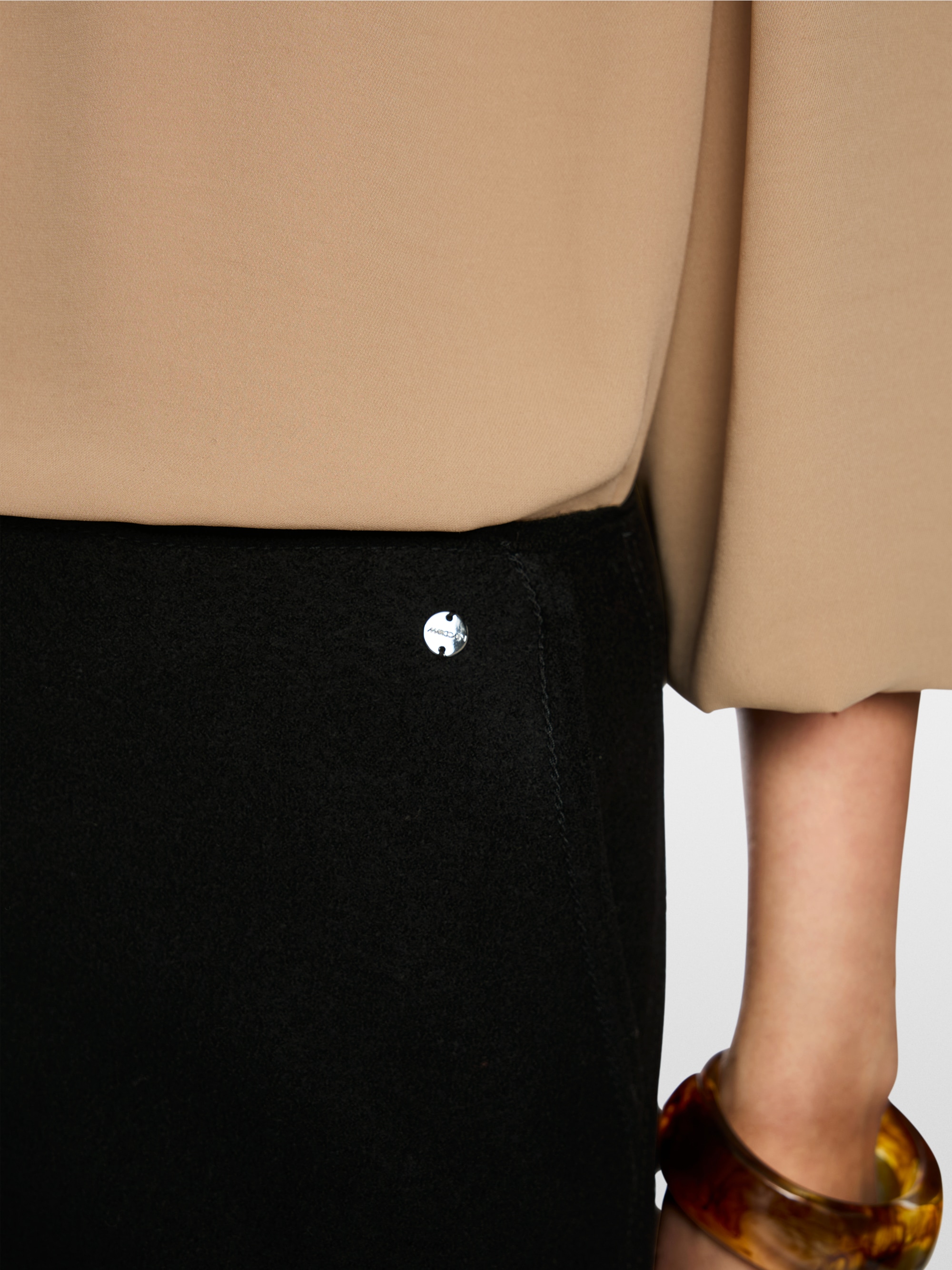 ‘Knitted in Germany’ boiled wool skirt
