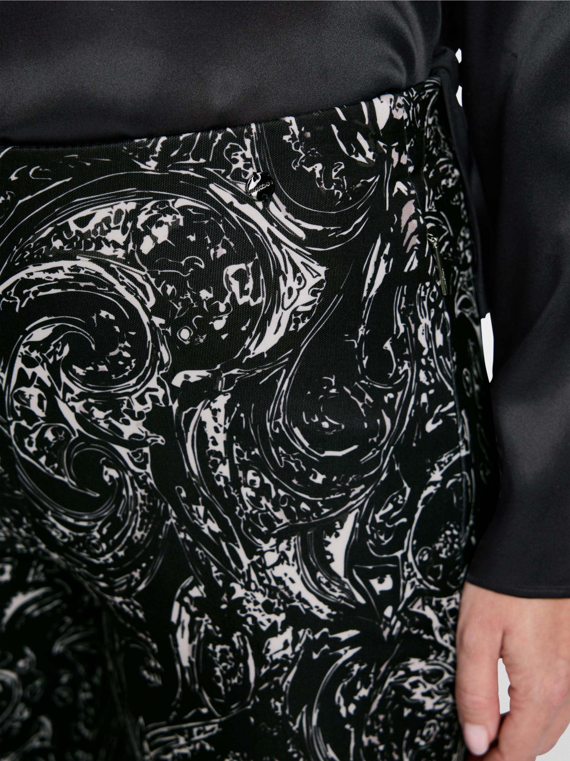 WINDER all-over print wide fit trousers