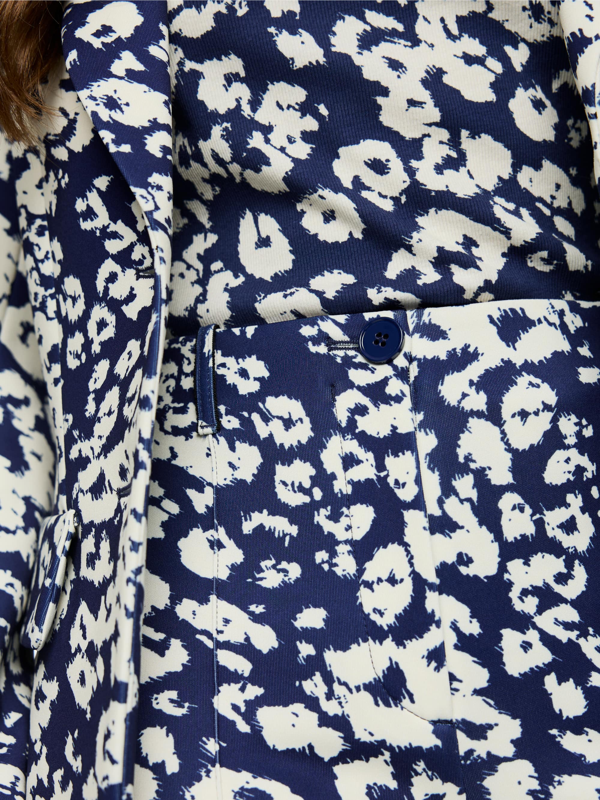 Pantalon en tissu SYDNEY à imprimé