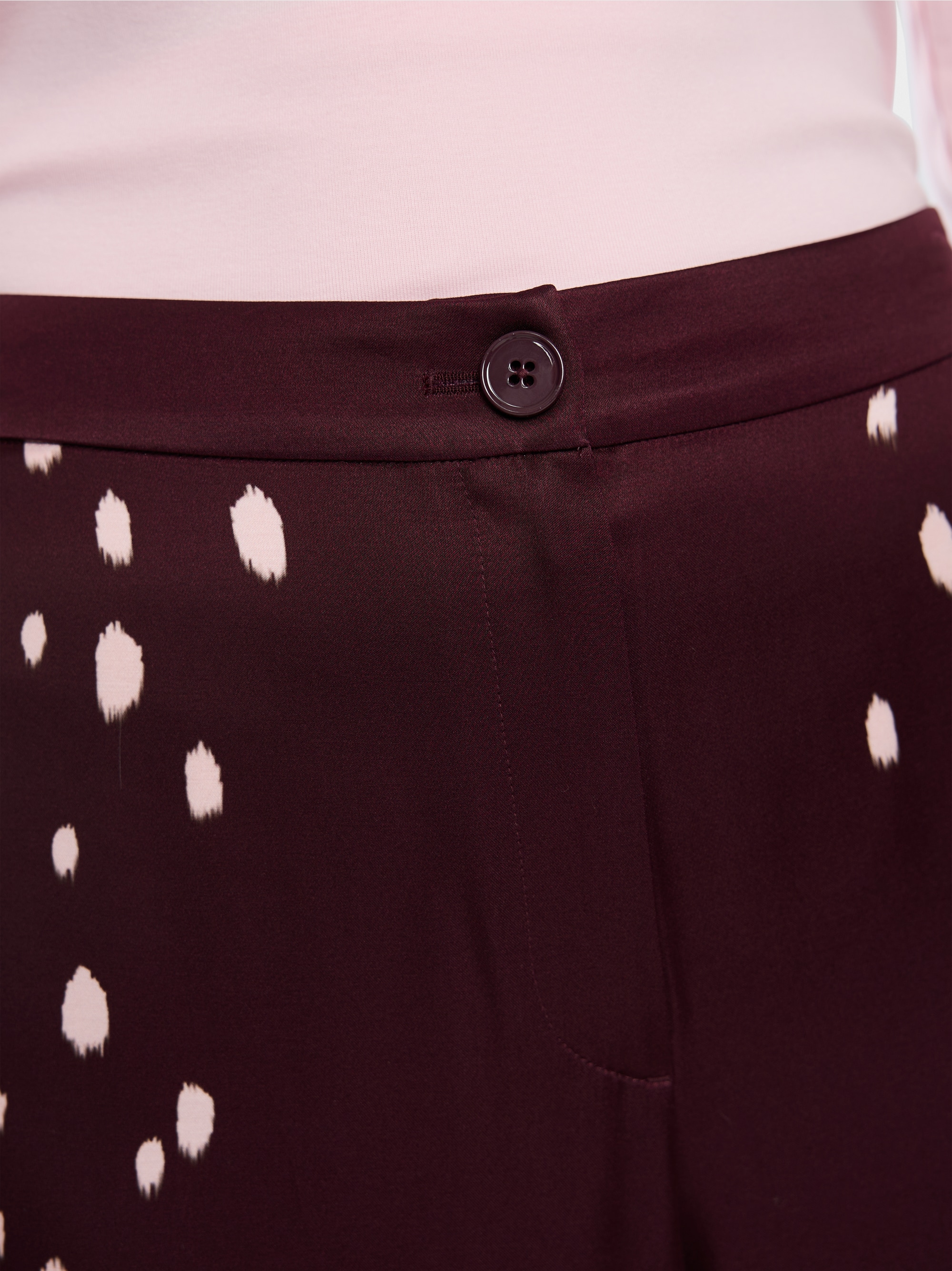 WARRI flowing trousers with polka dots