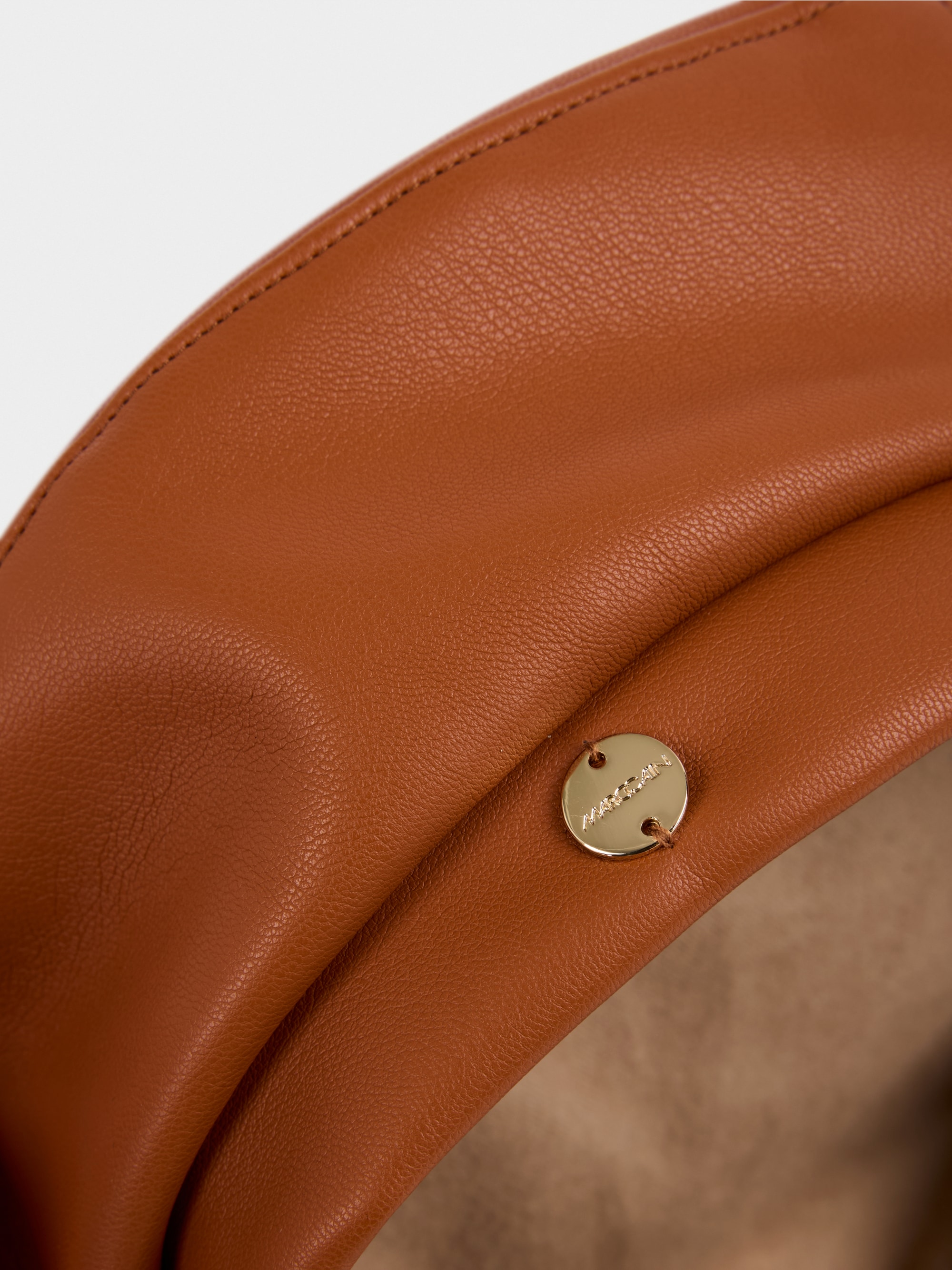 Faux leather beret