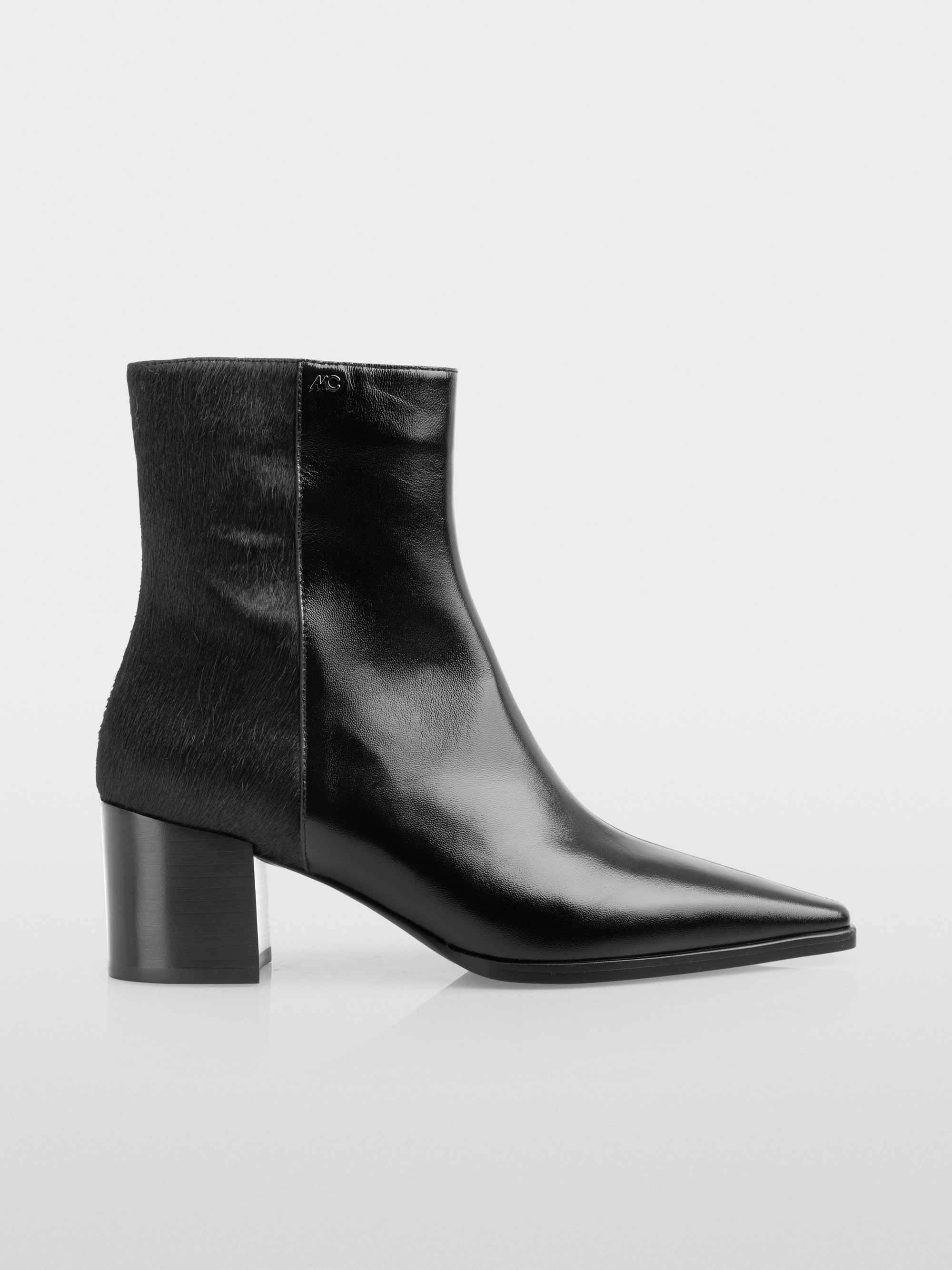 Leather ankle boots