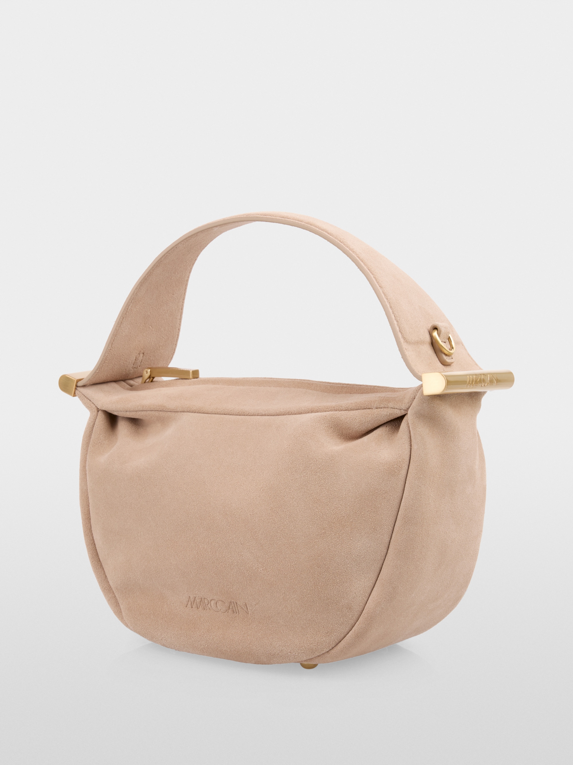 Mini suede shoulder bag