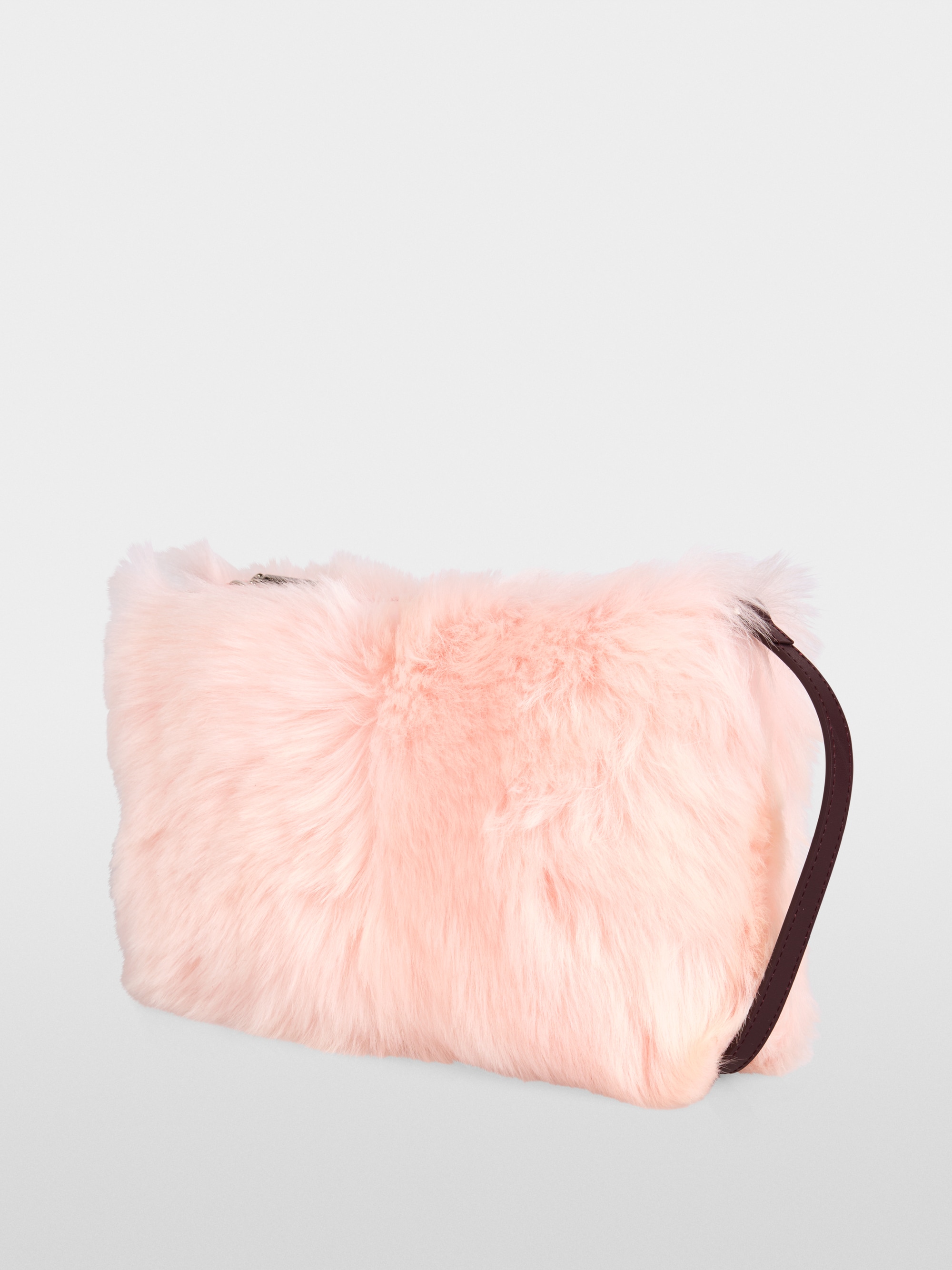 Shearling shoulder bag