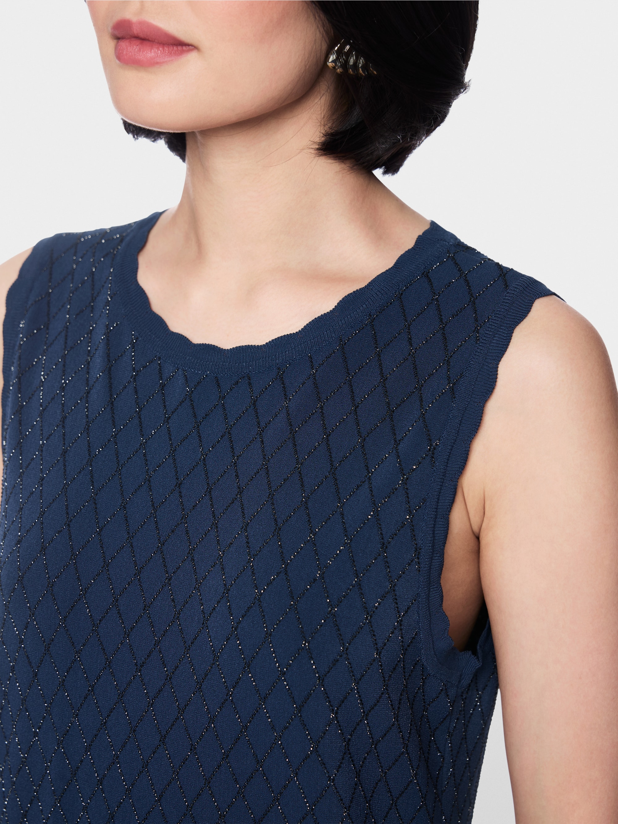 ‘Knitted in Germany’ dress with lurex