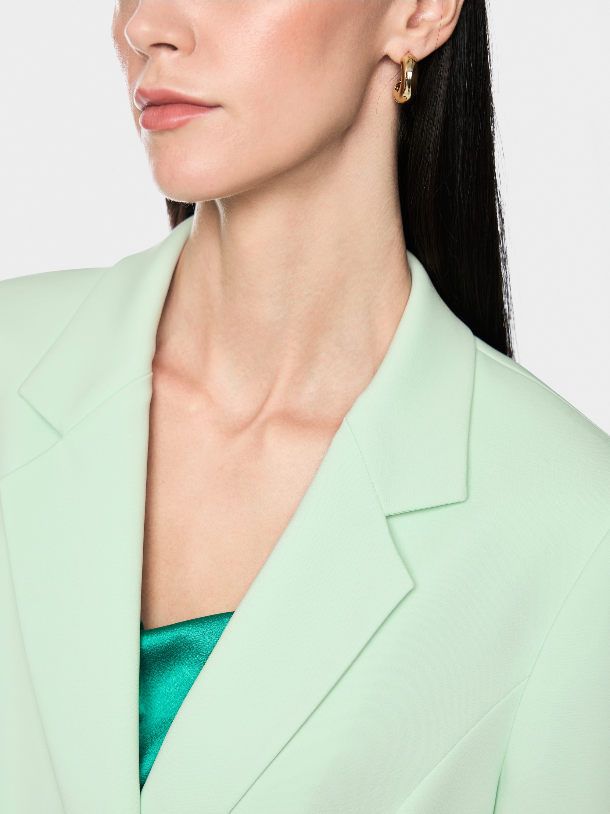 Double-breasted fancy buttons blazer