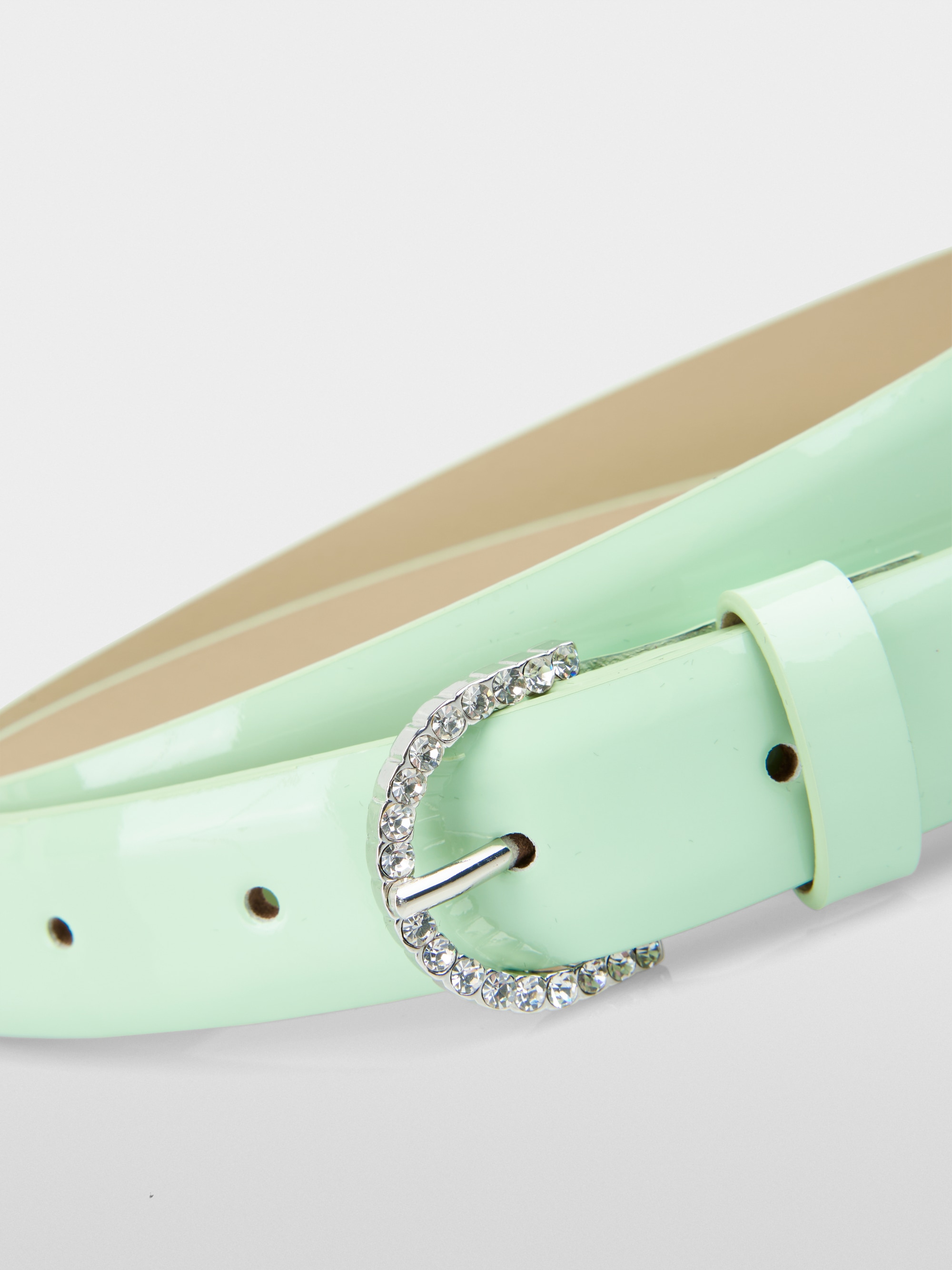 Narrow leather hip belt