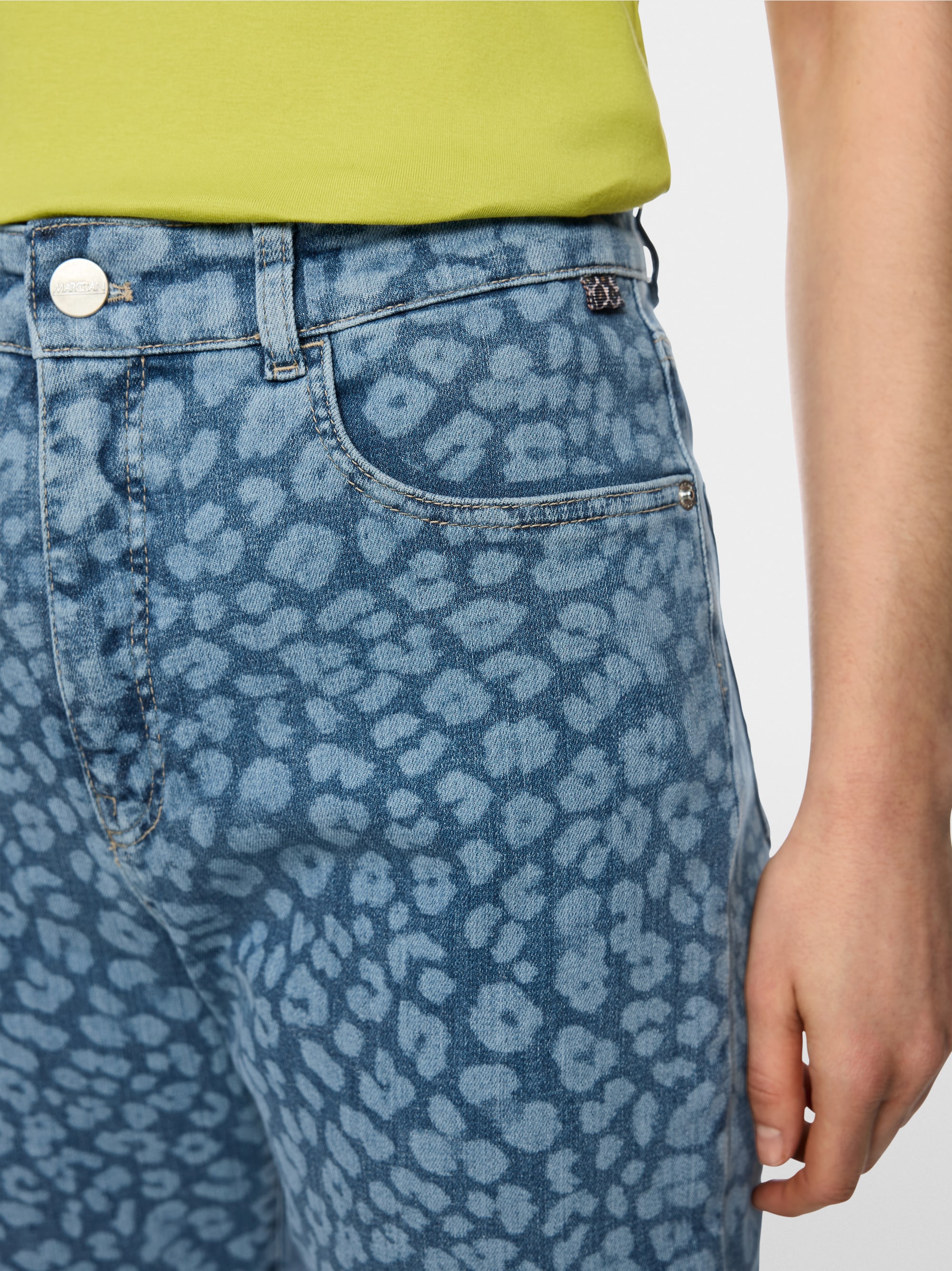 FEURA feminine fit leopard print jeans