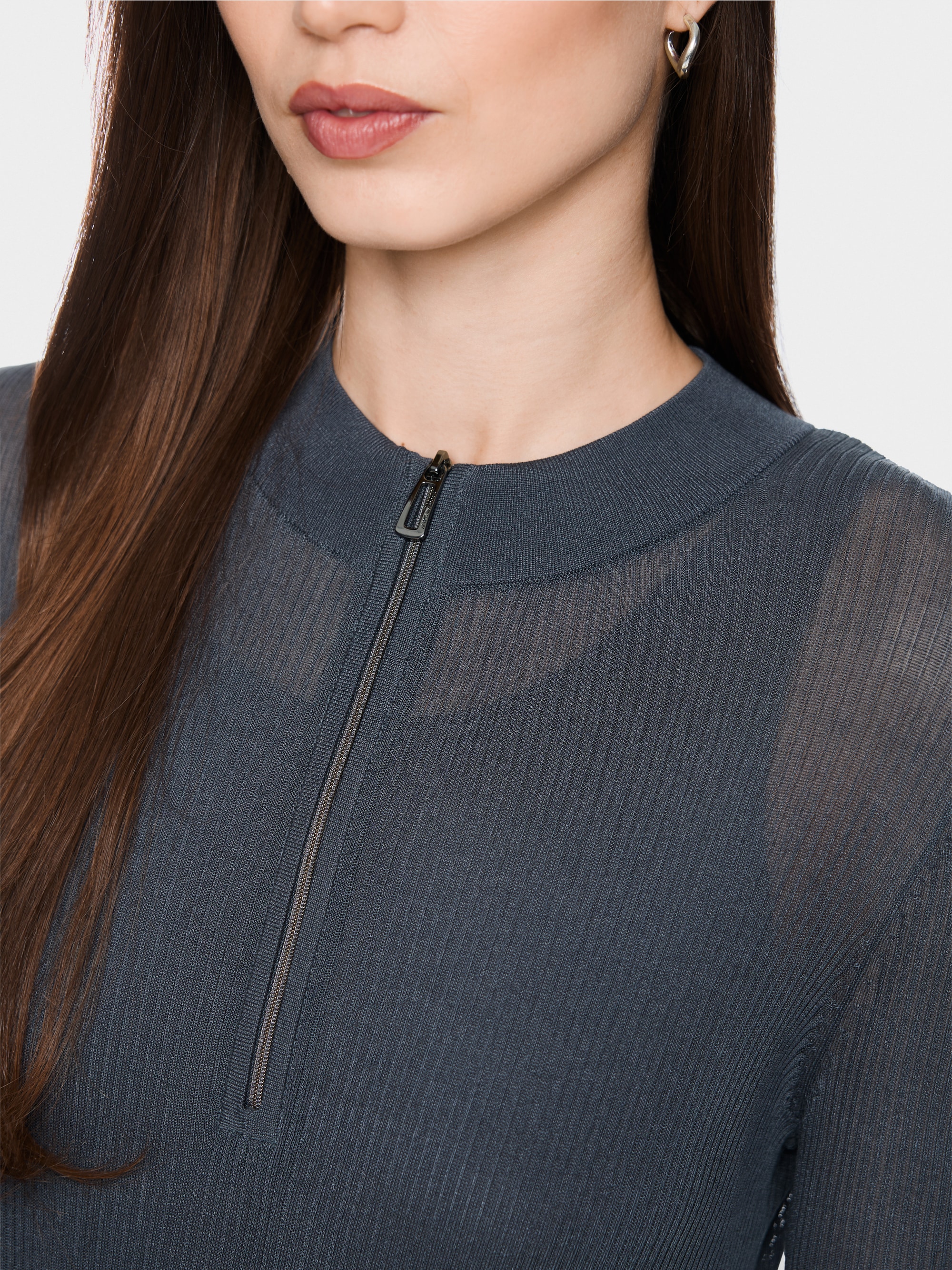 Robe en maille côtelée