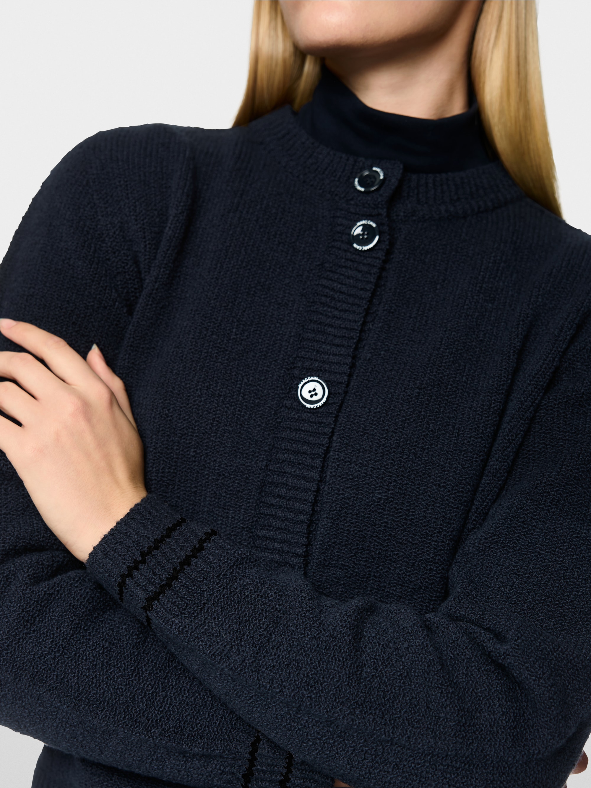 ‘Knitted in Germany’ plain cardigan