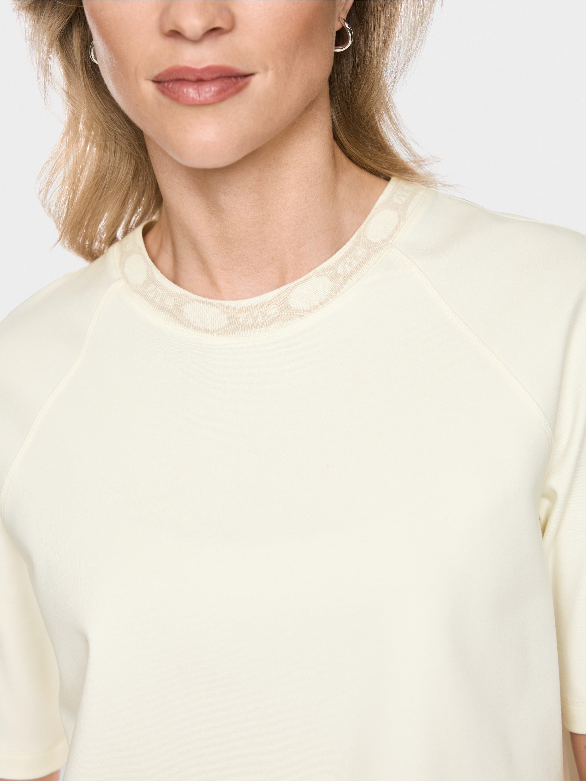 Oversized cotton-blend shirt