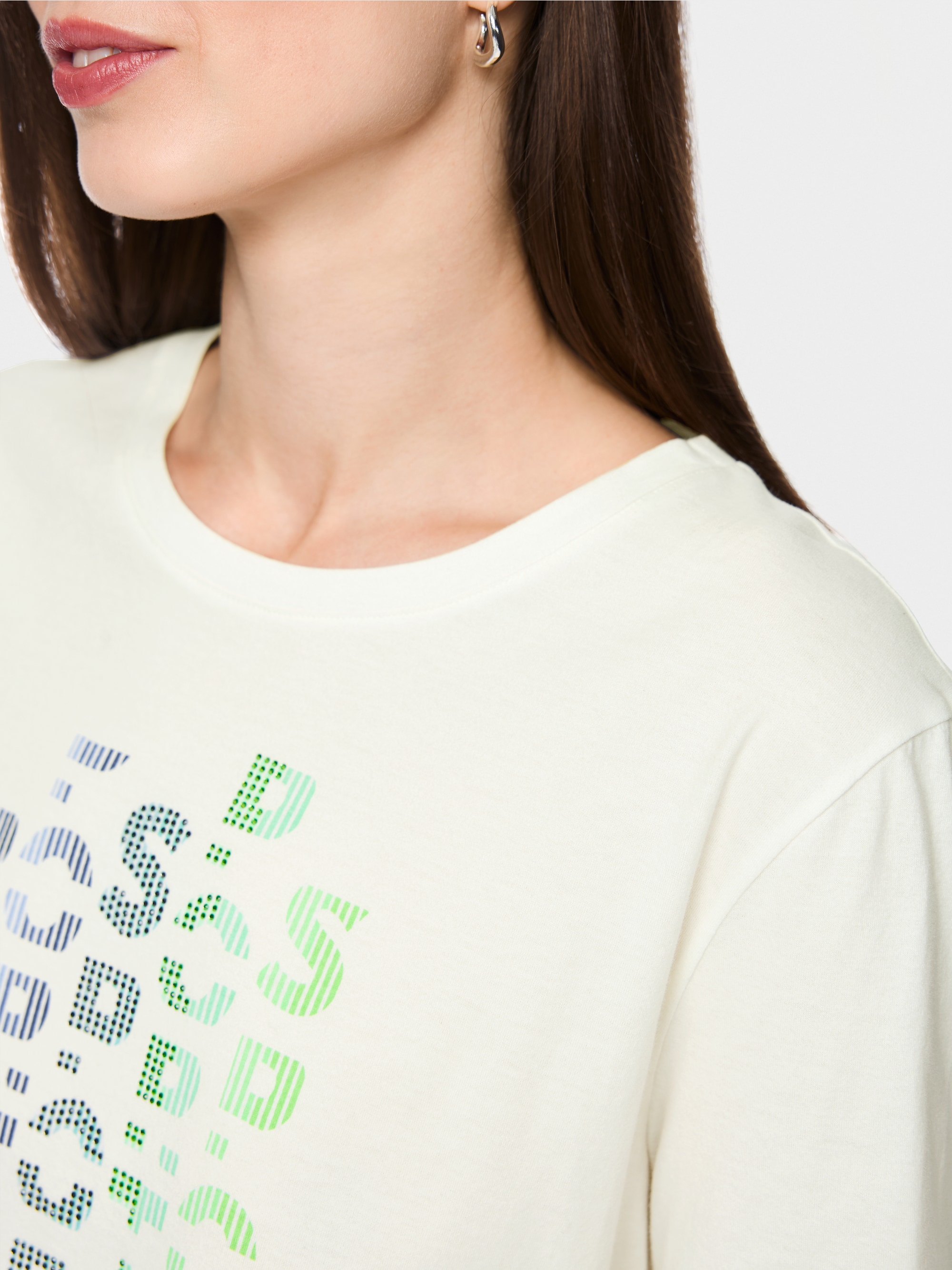 T-shirt en coton imprimé