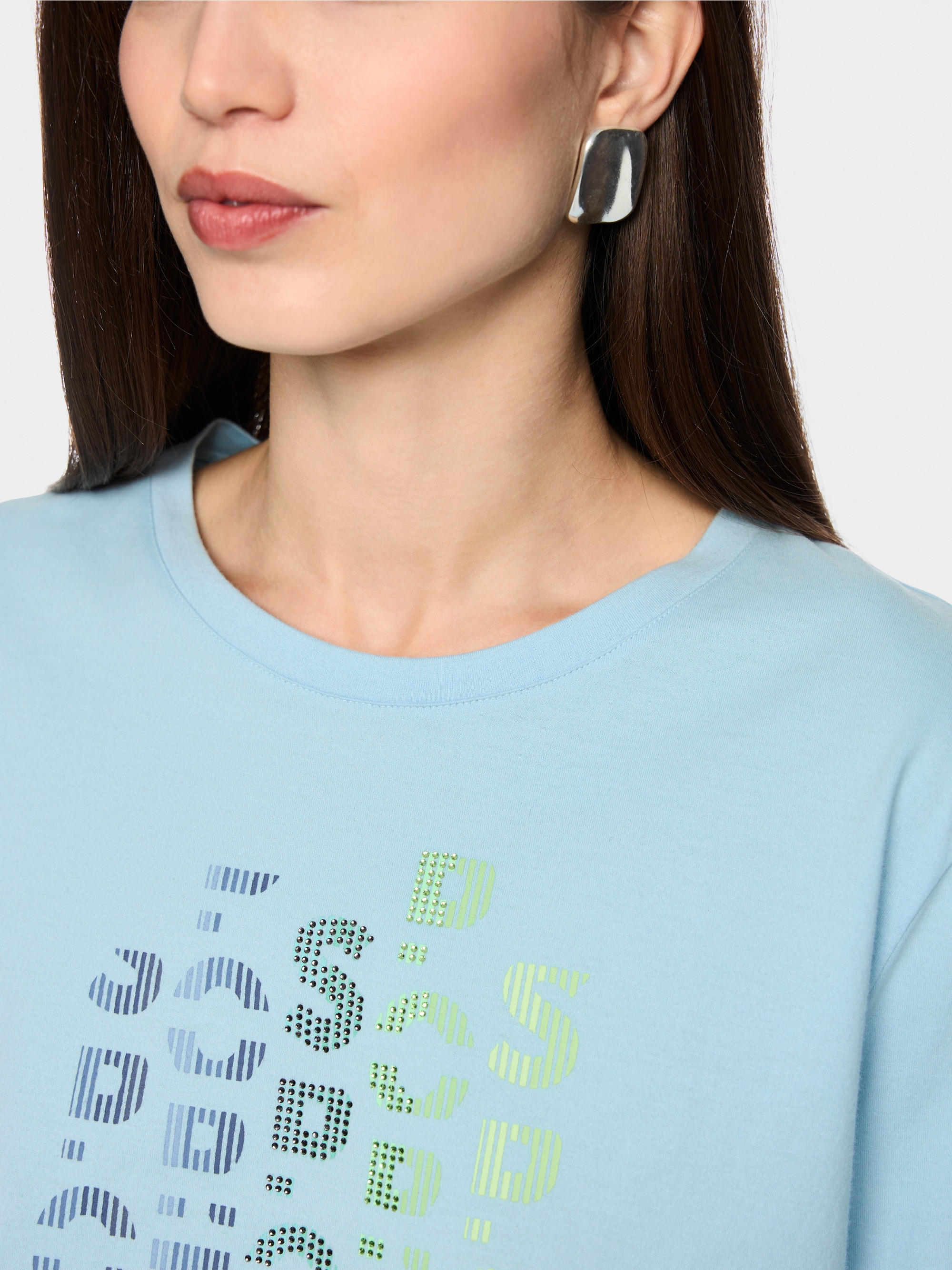 Cotton shirt with print