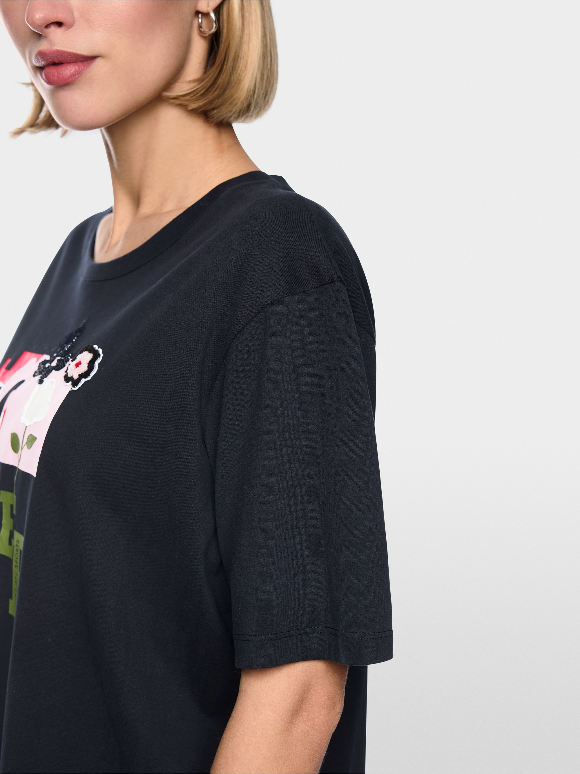 T-shirt imprimé à paillettes