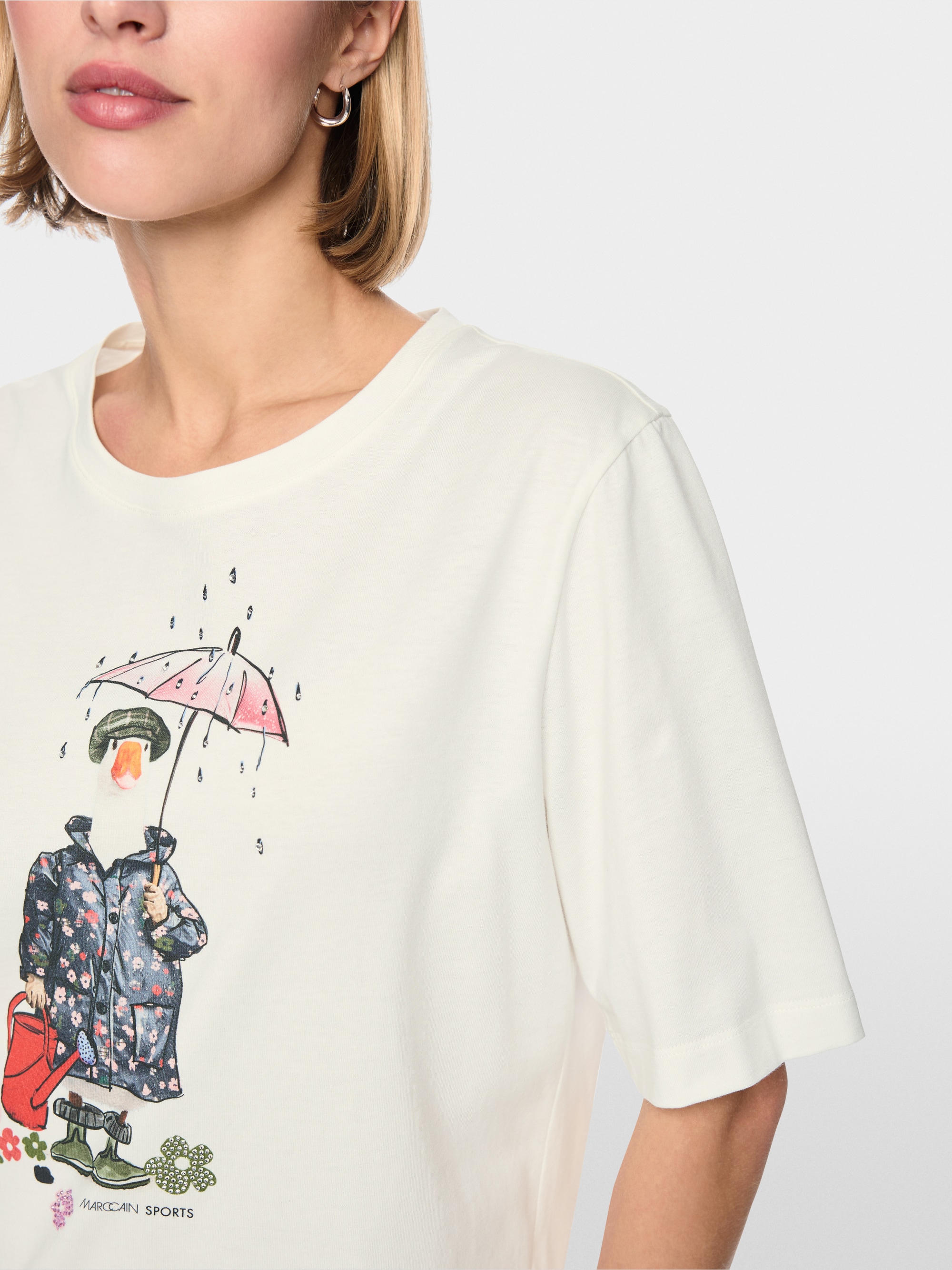 T-shirt imprimé d'un motif artistique