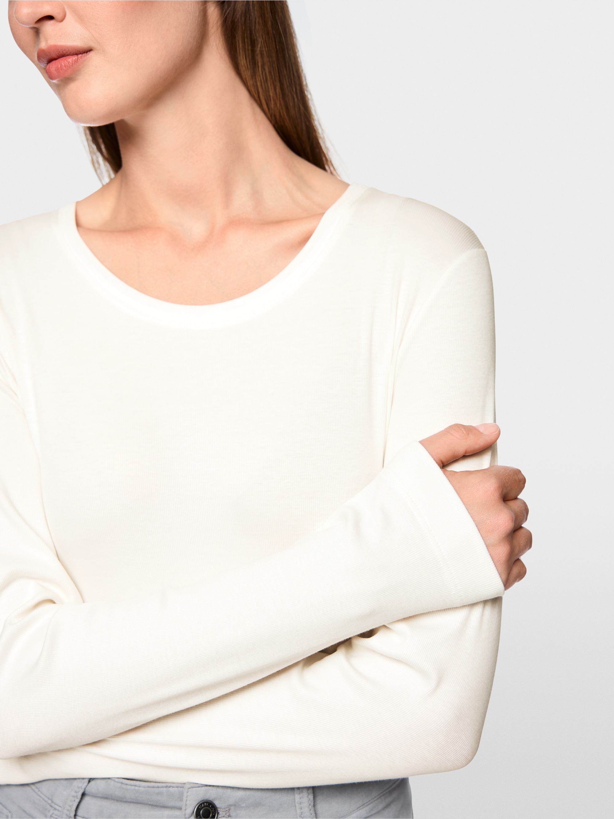 Ribbed knit shirt