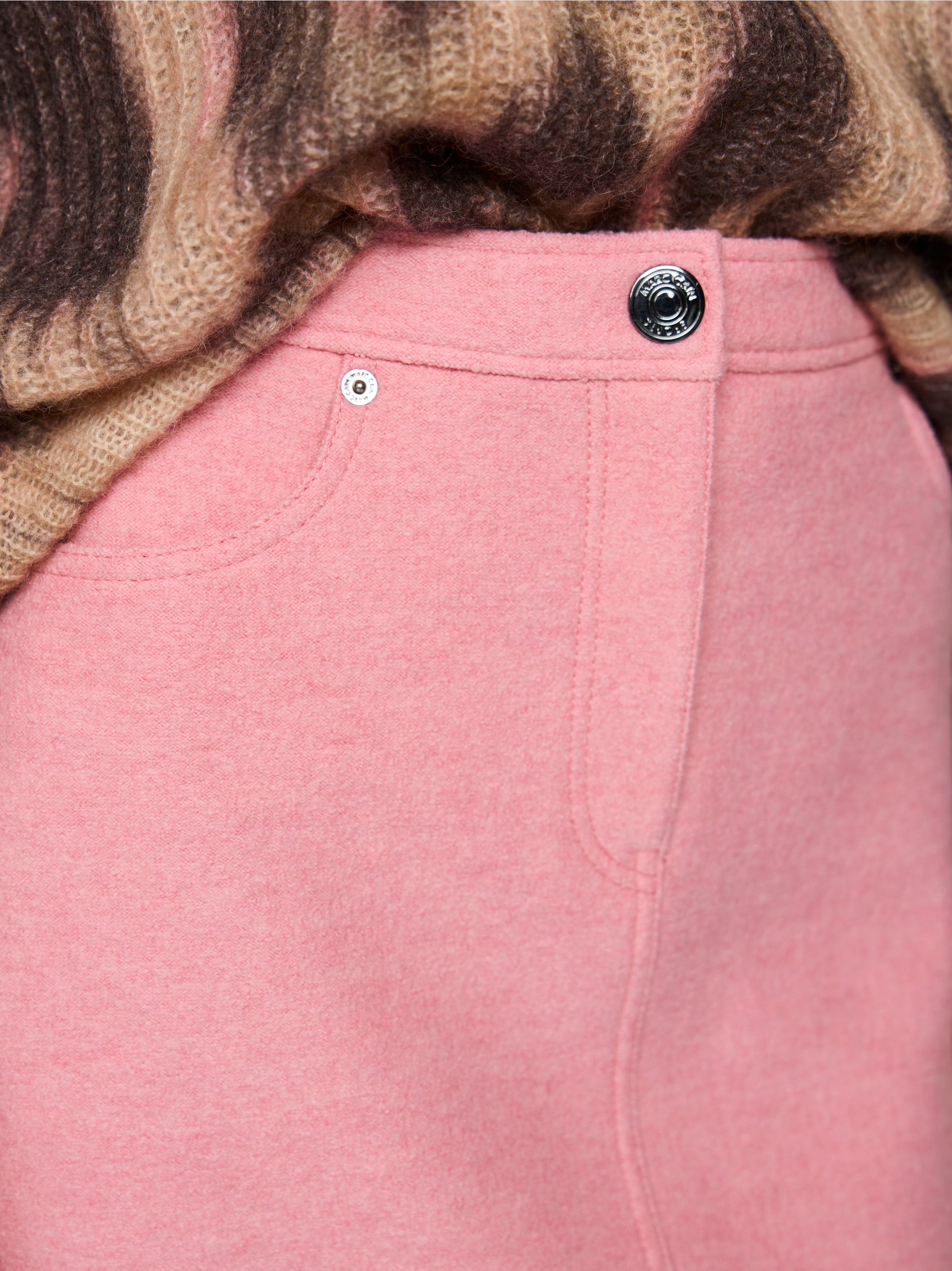 New wool mini skirt