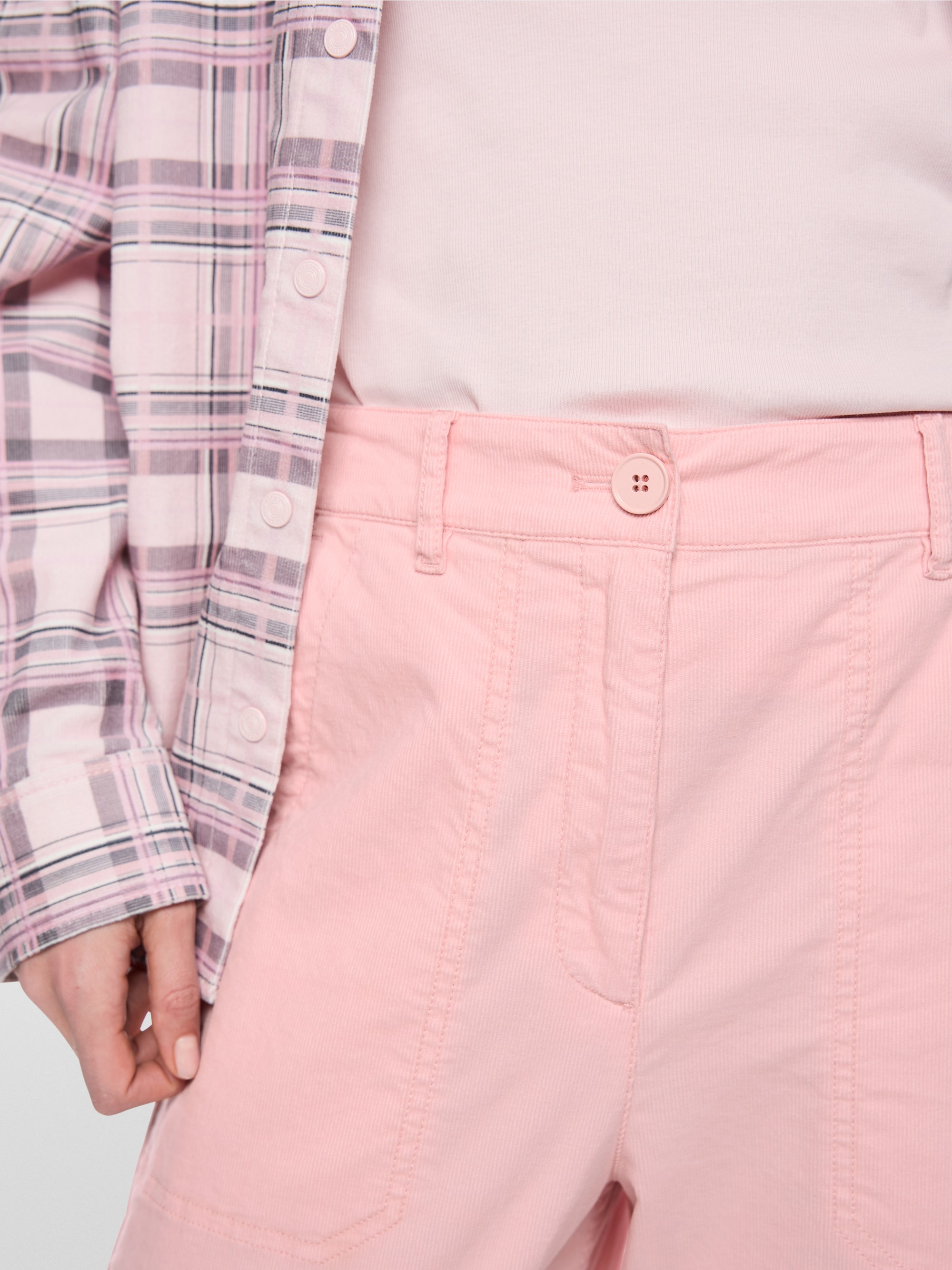 Pantalon en velours côtelé RUMA, coupe décontractée forme en O