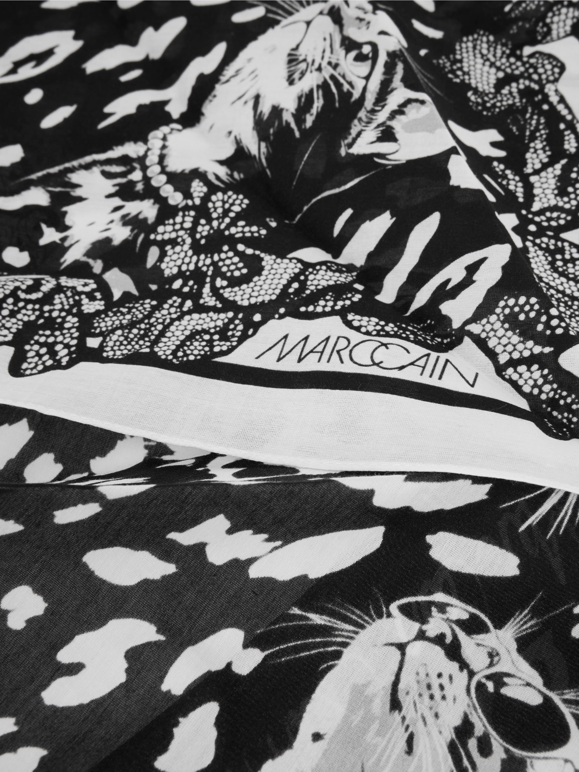 Square printed scarf