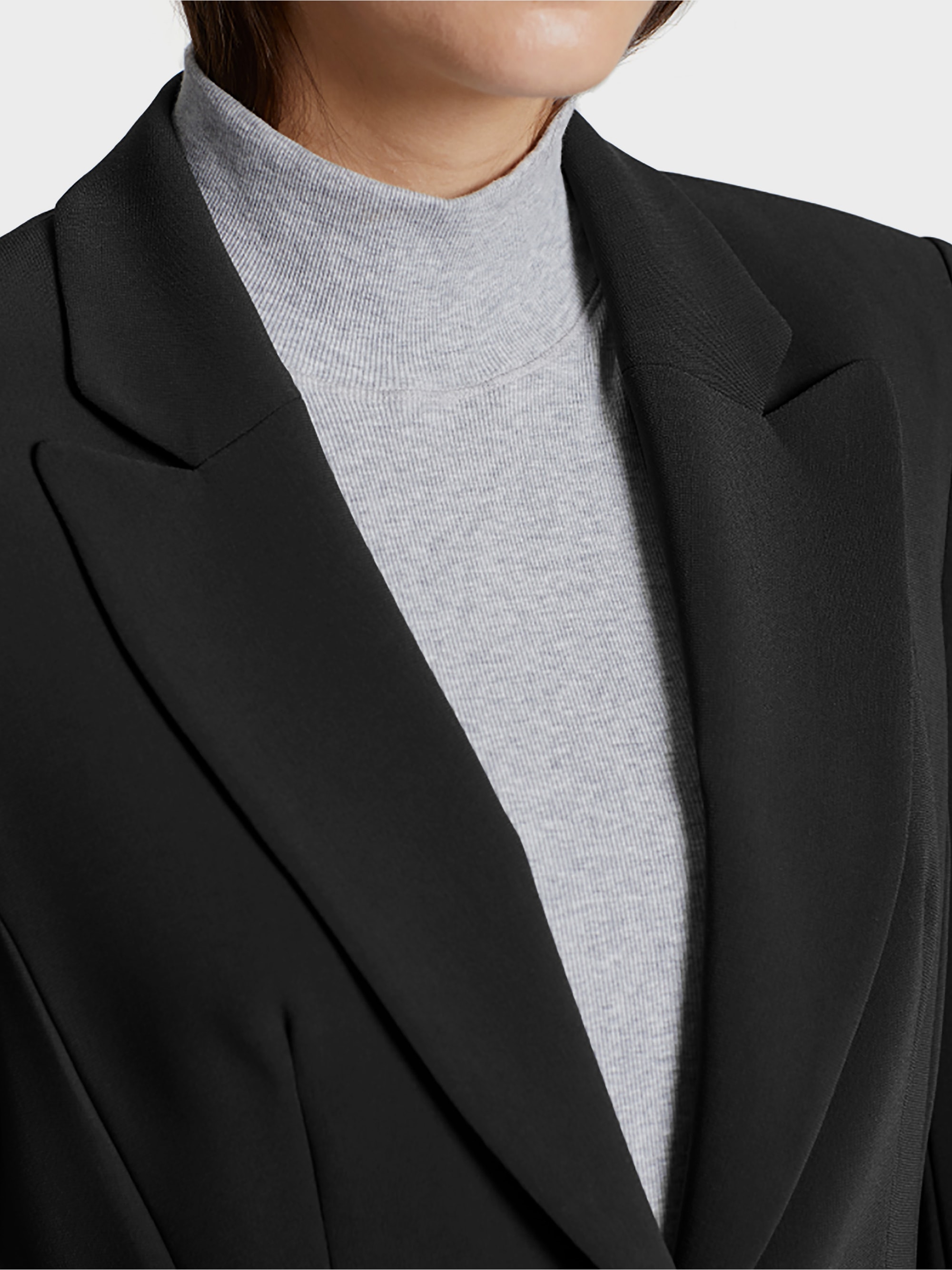 Feiner Blazer aus Crêpe