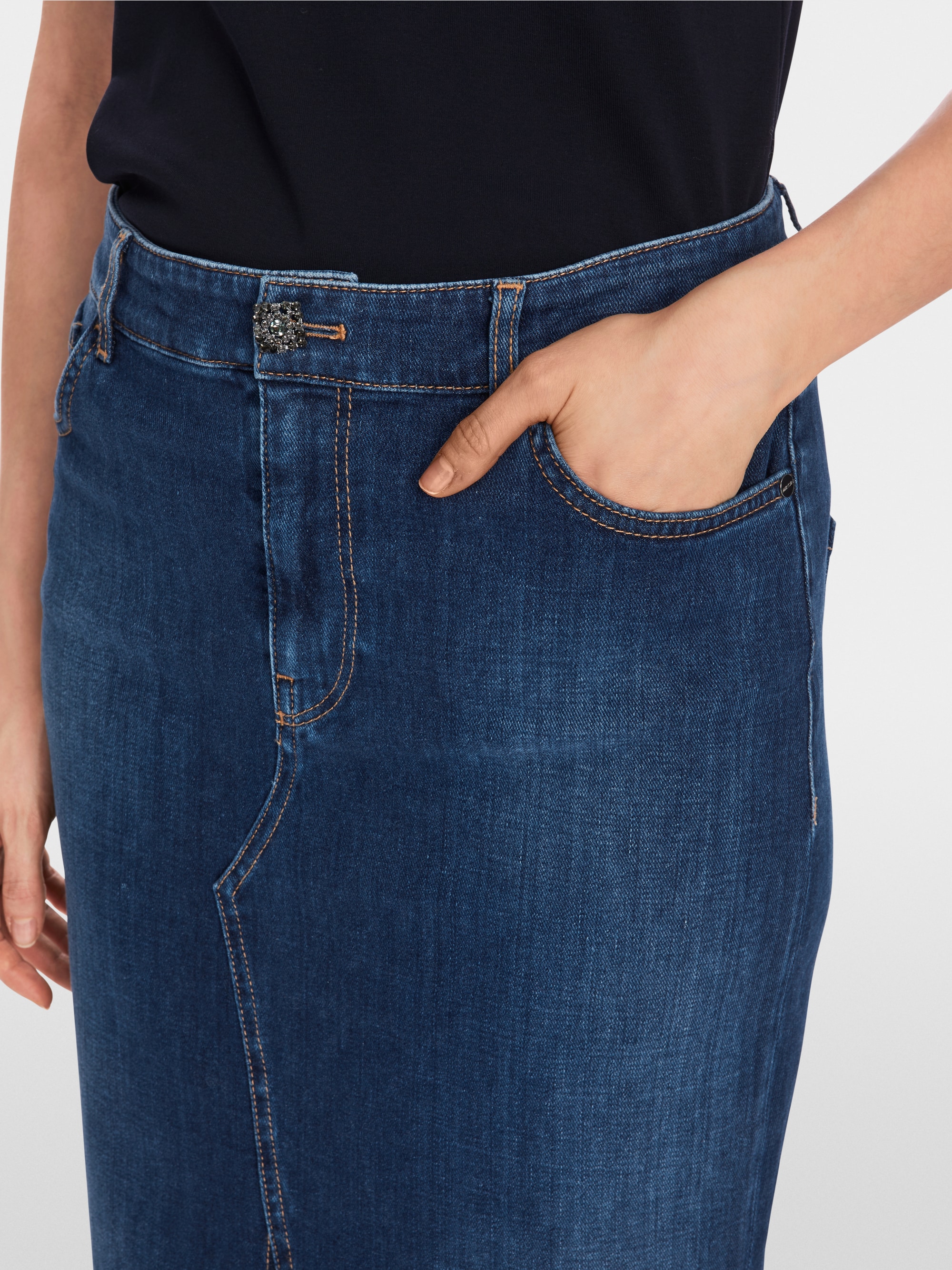 Jupe longue en denim "Rethink Together"
