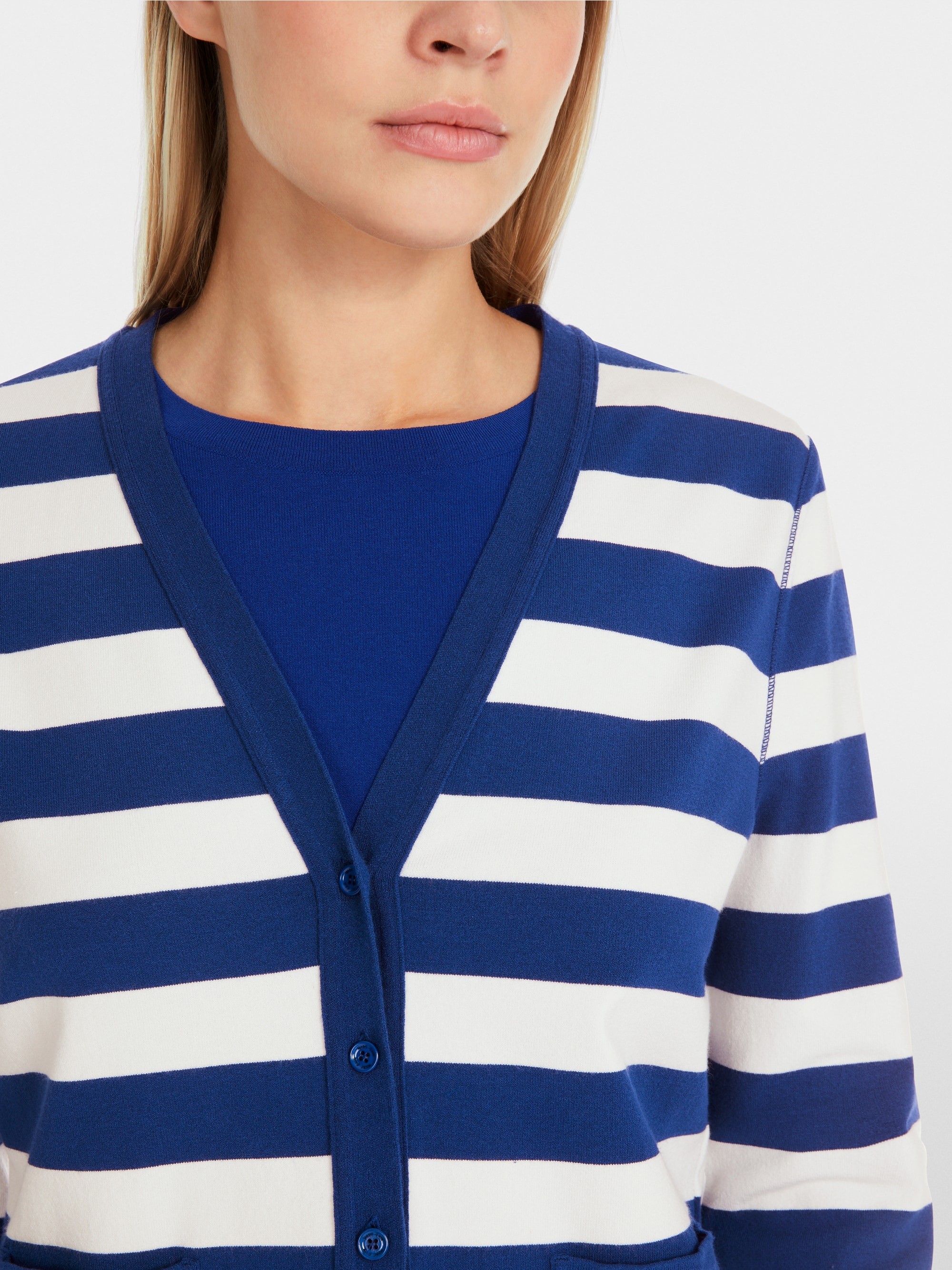 Cardigan rayé "Rethink Together"