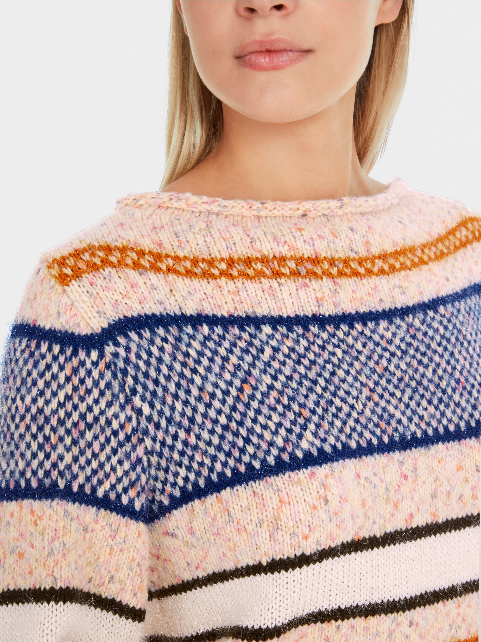 Streifen-Pullover Knitted in Germany