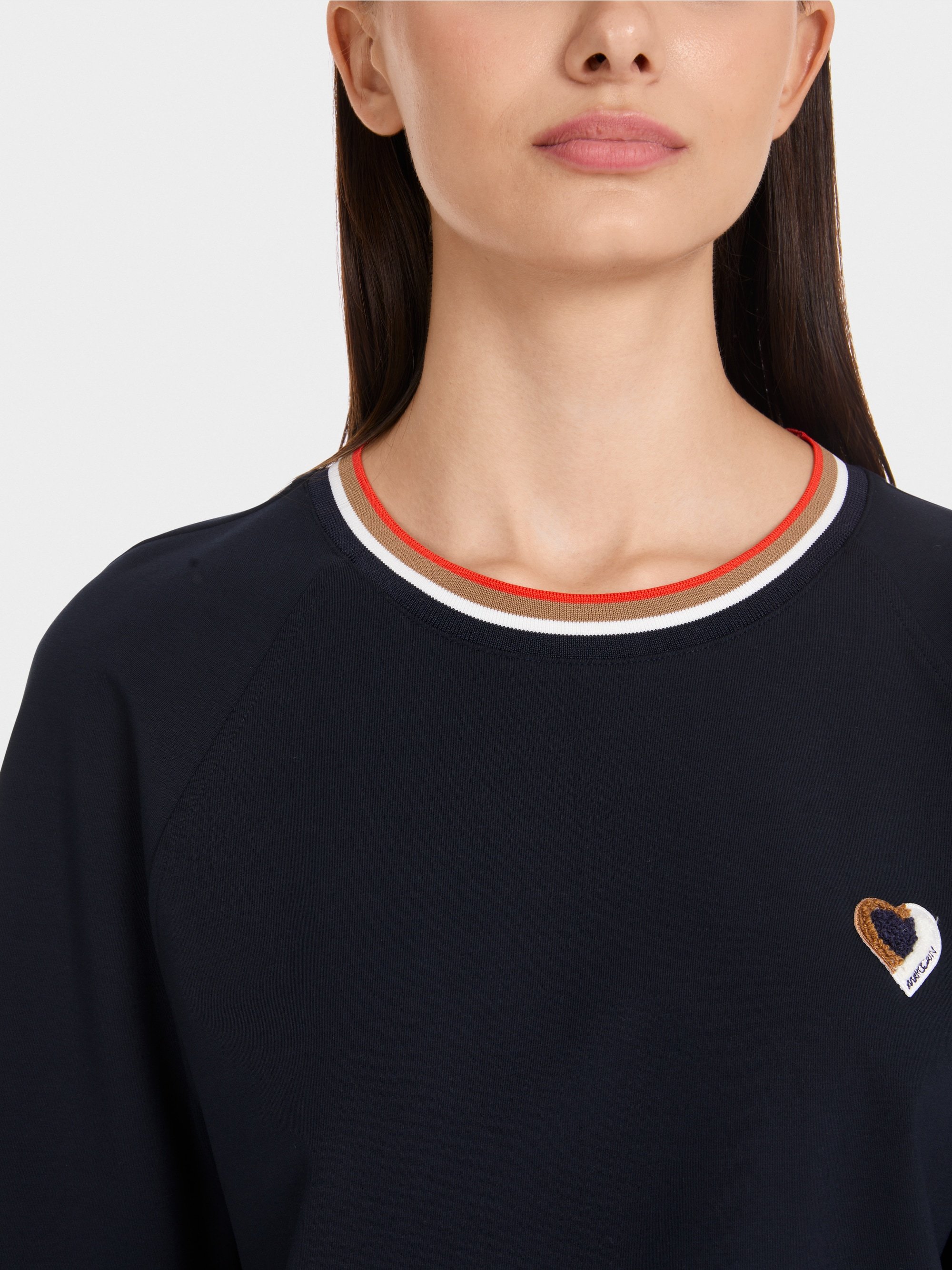 Cropped T-Shirt mit Kurzarm