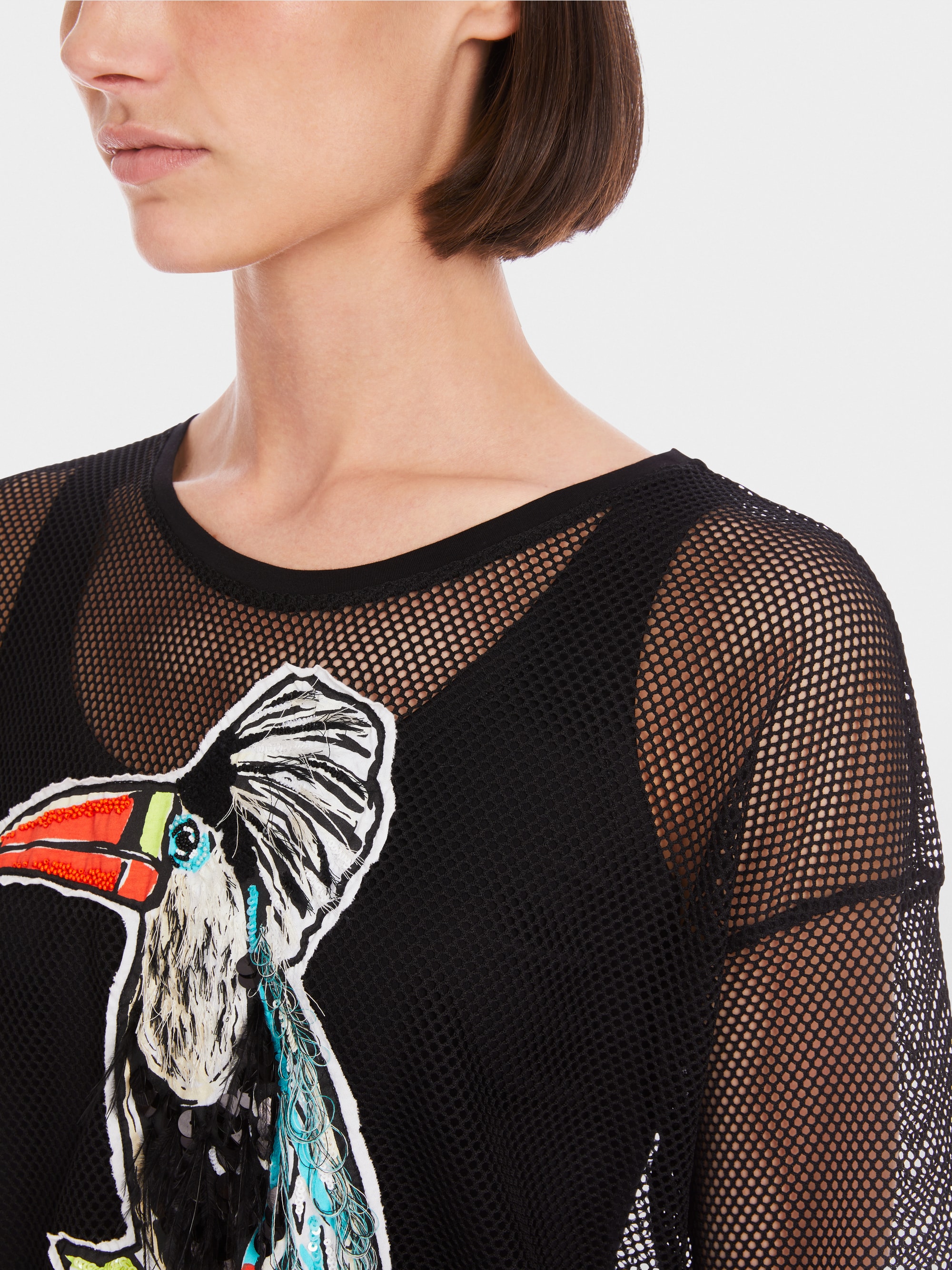 T-shirt en maille ajourée résille