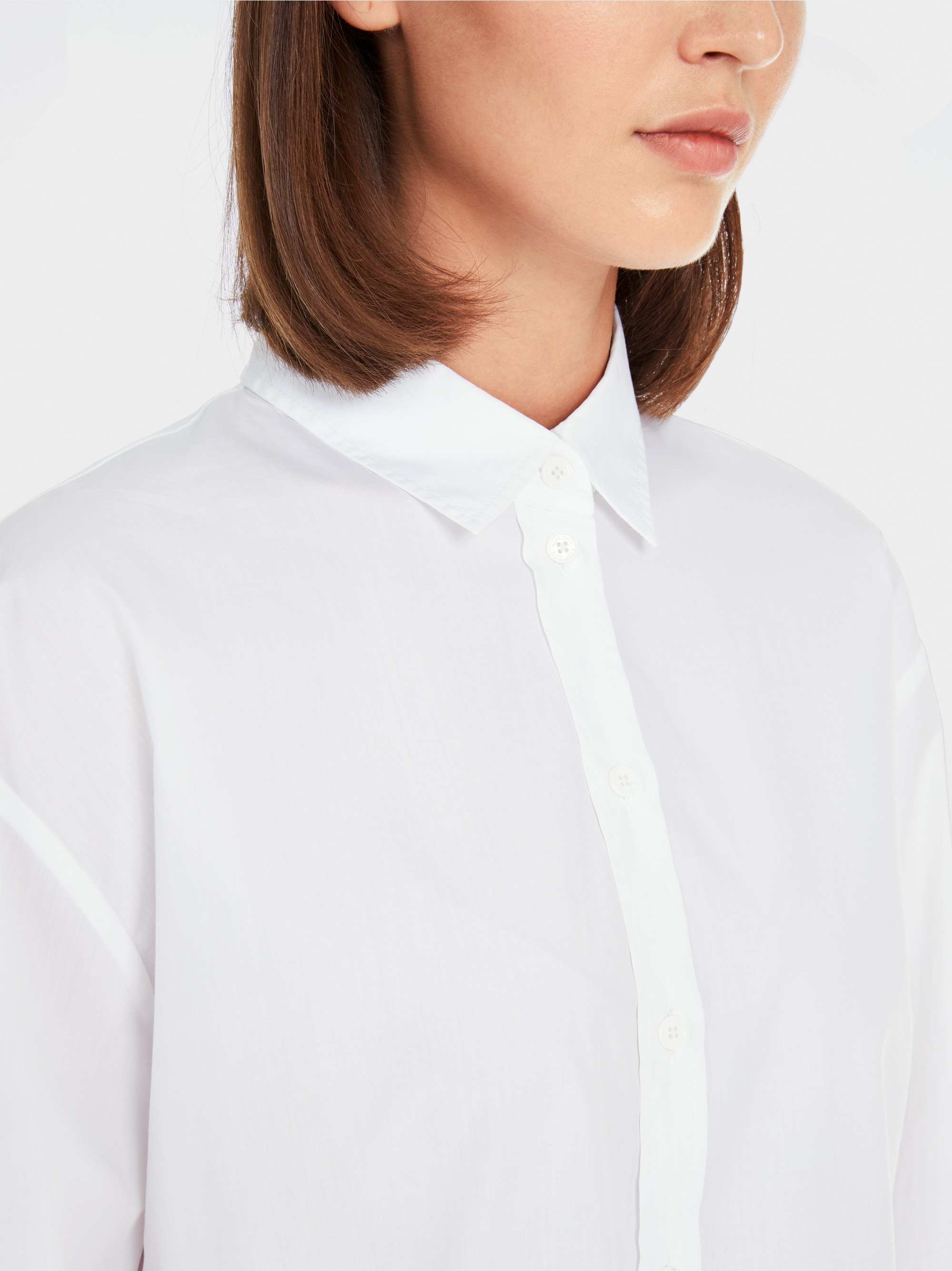 Loose solid blouse – "Rethink Together"
