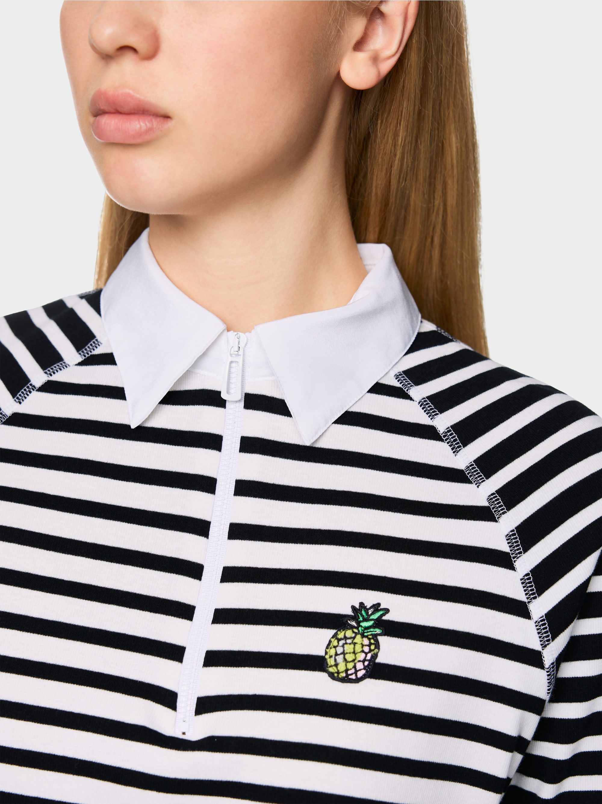 Stretch cotton polo shirt