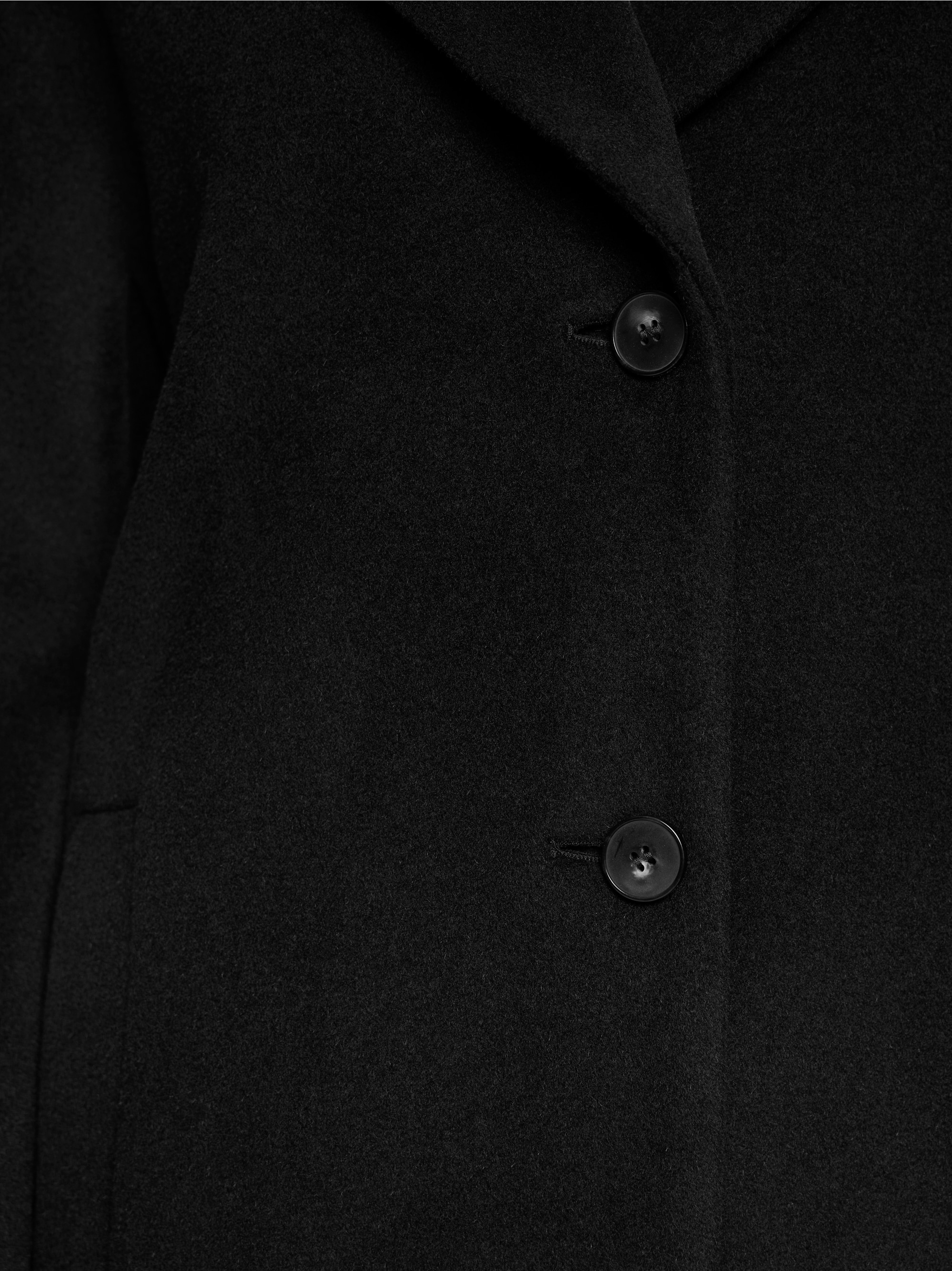 Manteau ample en laine d'alpaga mélangée