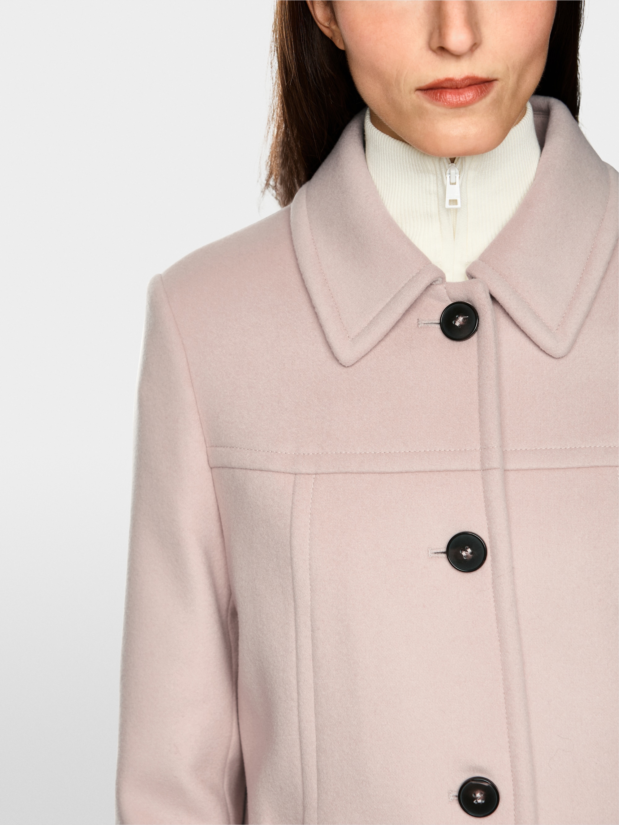 Jacke aus Schurwolle mit Kaschmir