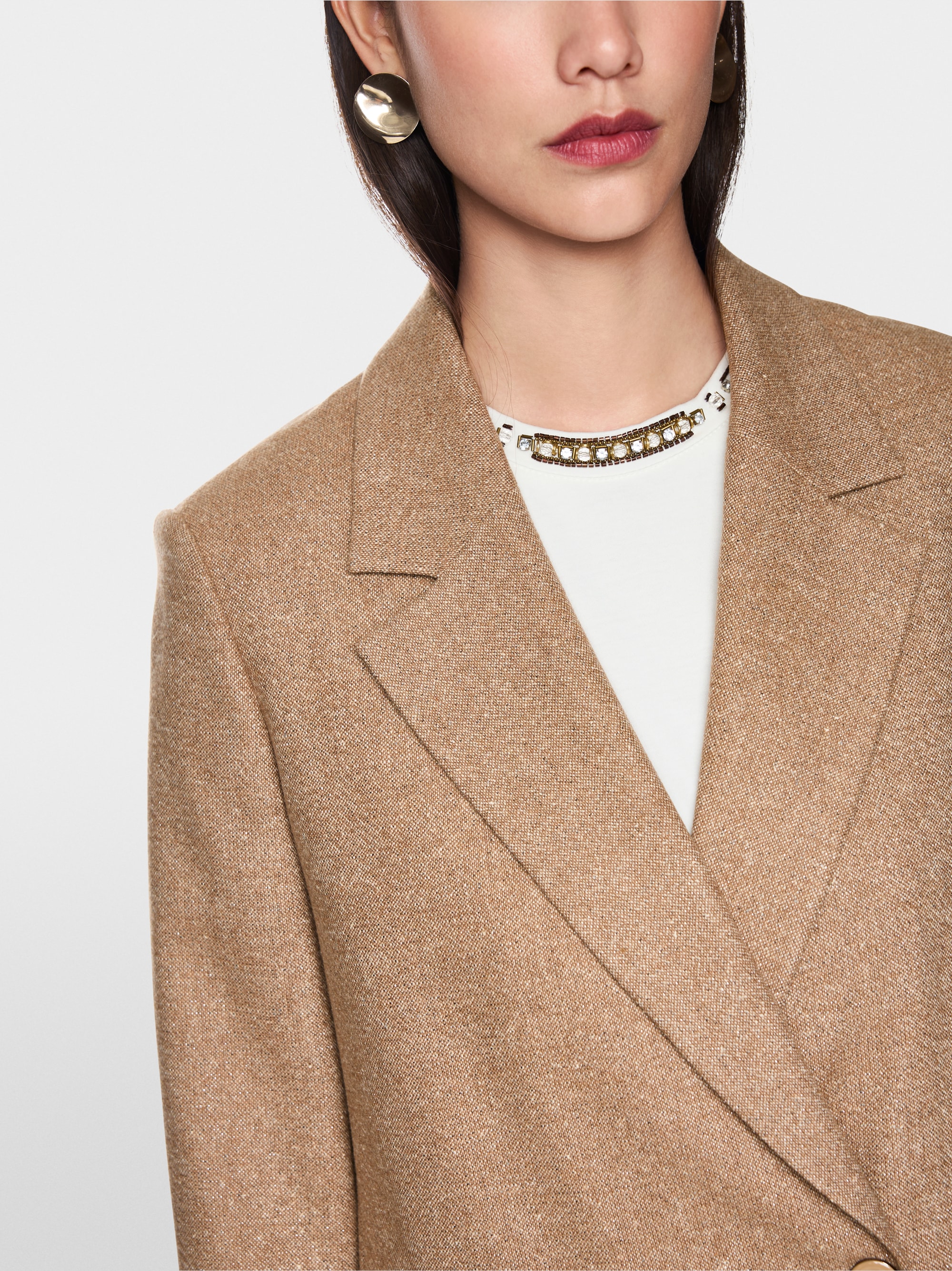Blazer luxueux à effet pailleté