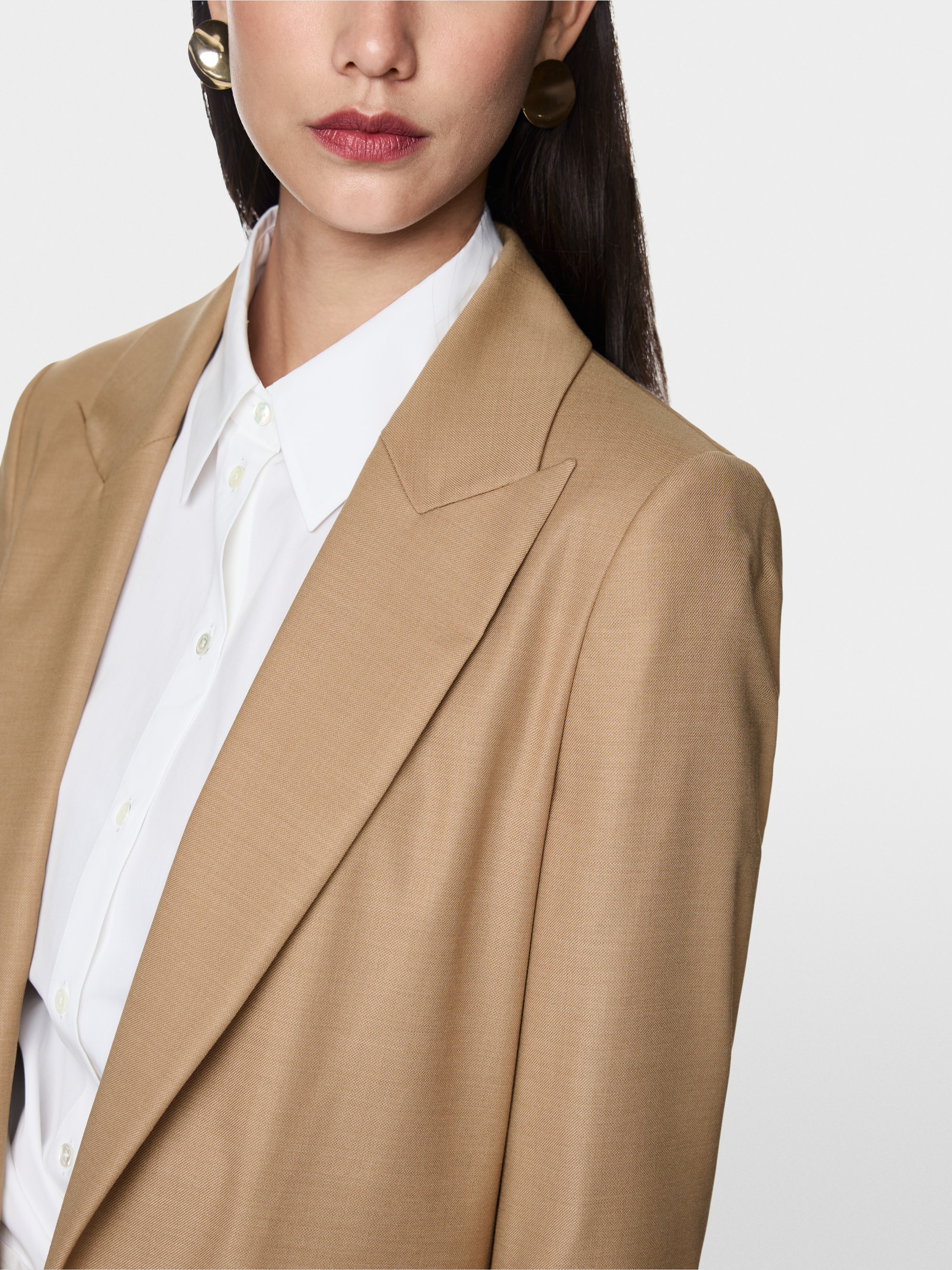 Blazer met opstaande revers