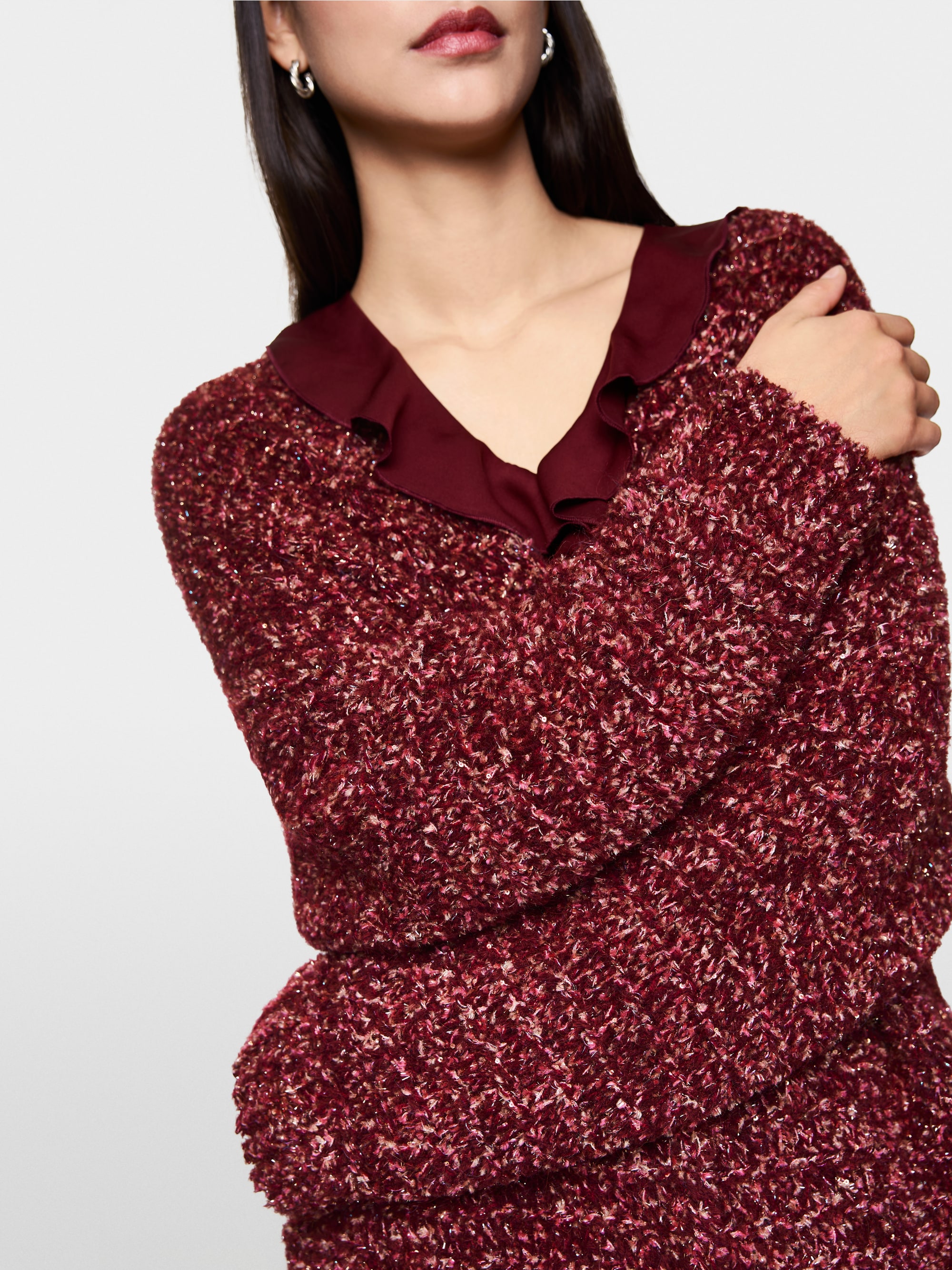 Cardigan scintillant tricoté en Allemagne