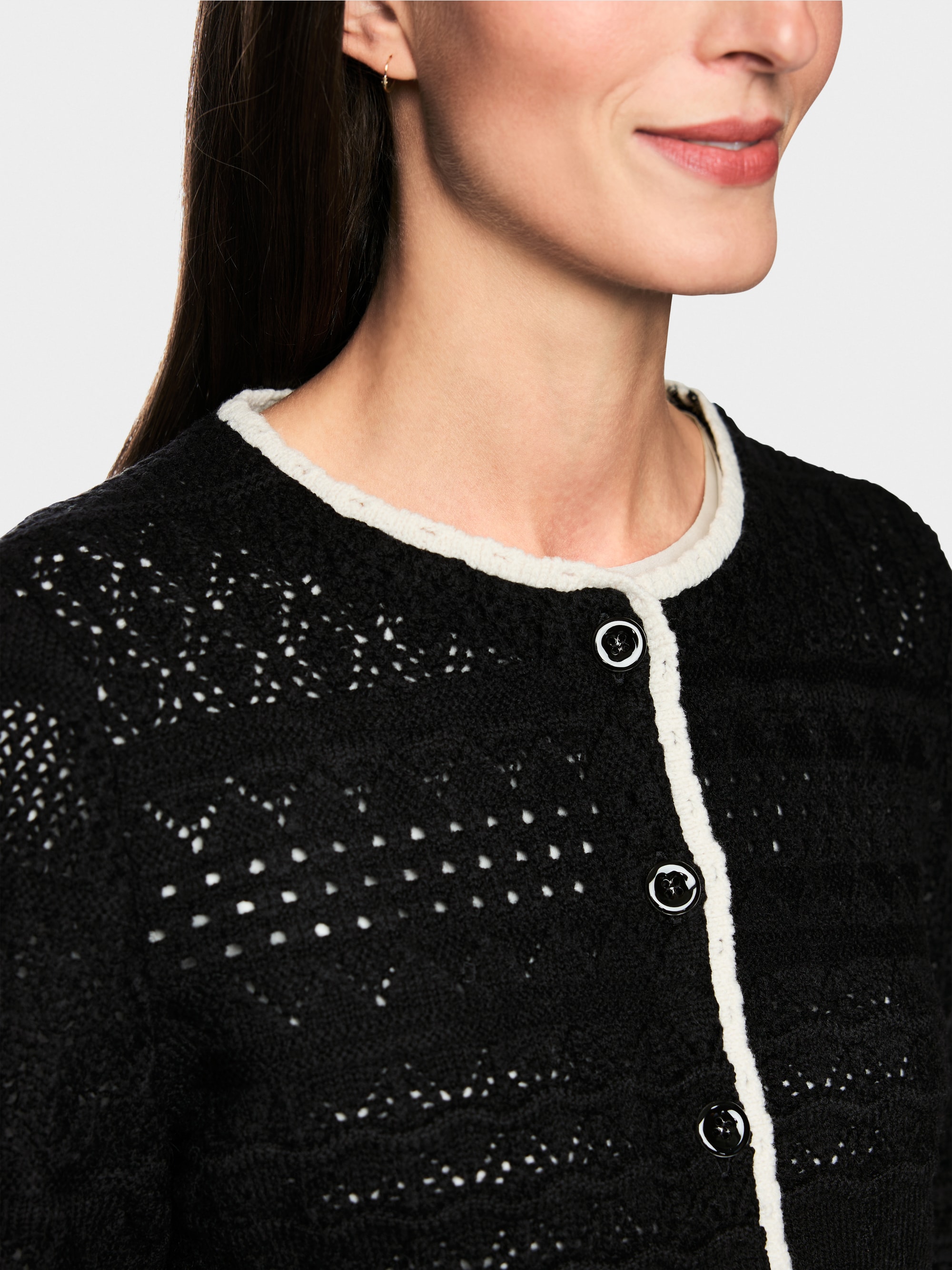 Cardigan van scheerwol Knitted in Germany