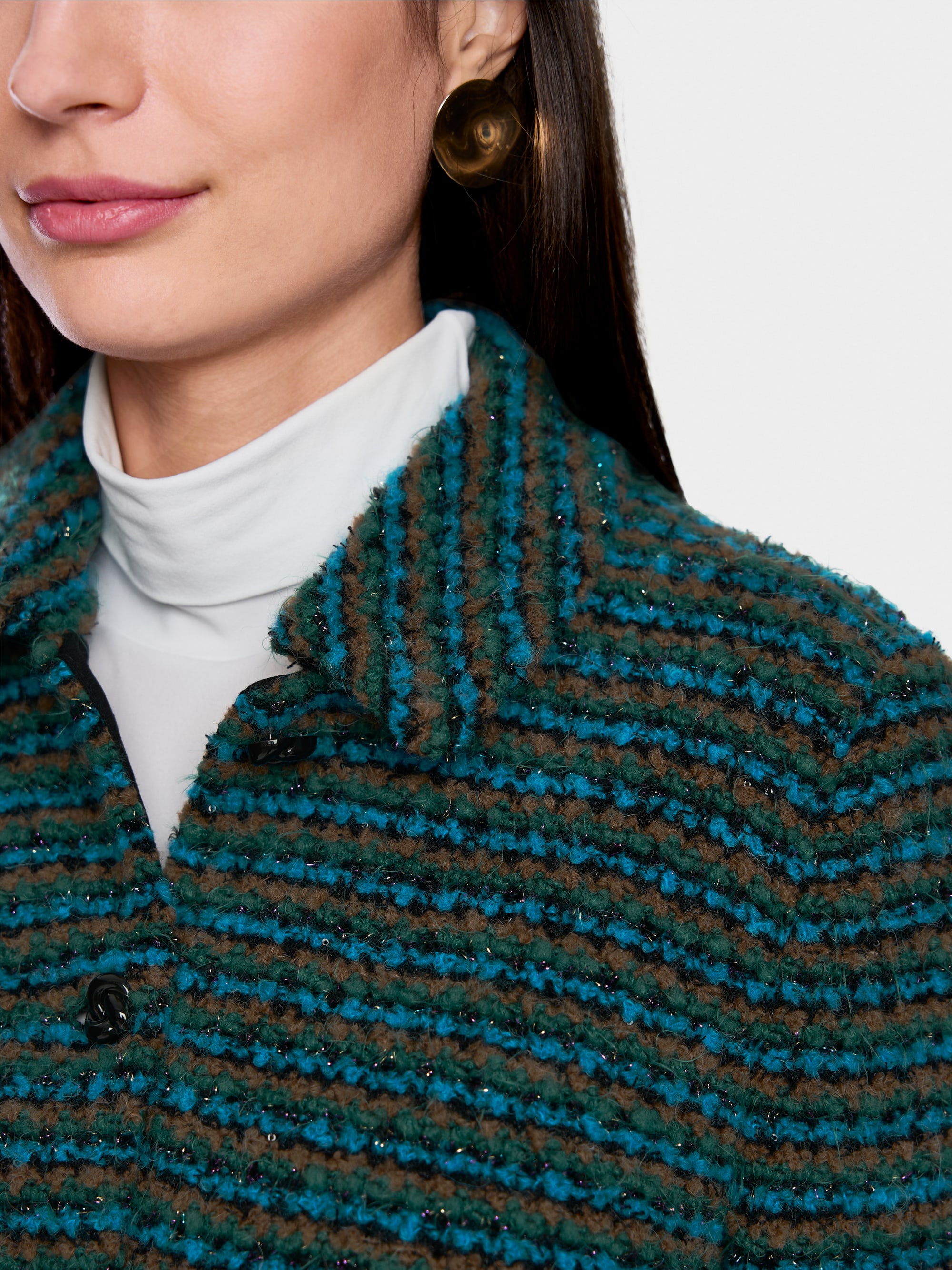Cardigan tricoté en Allemagne avec lurex