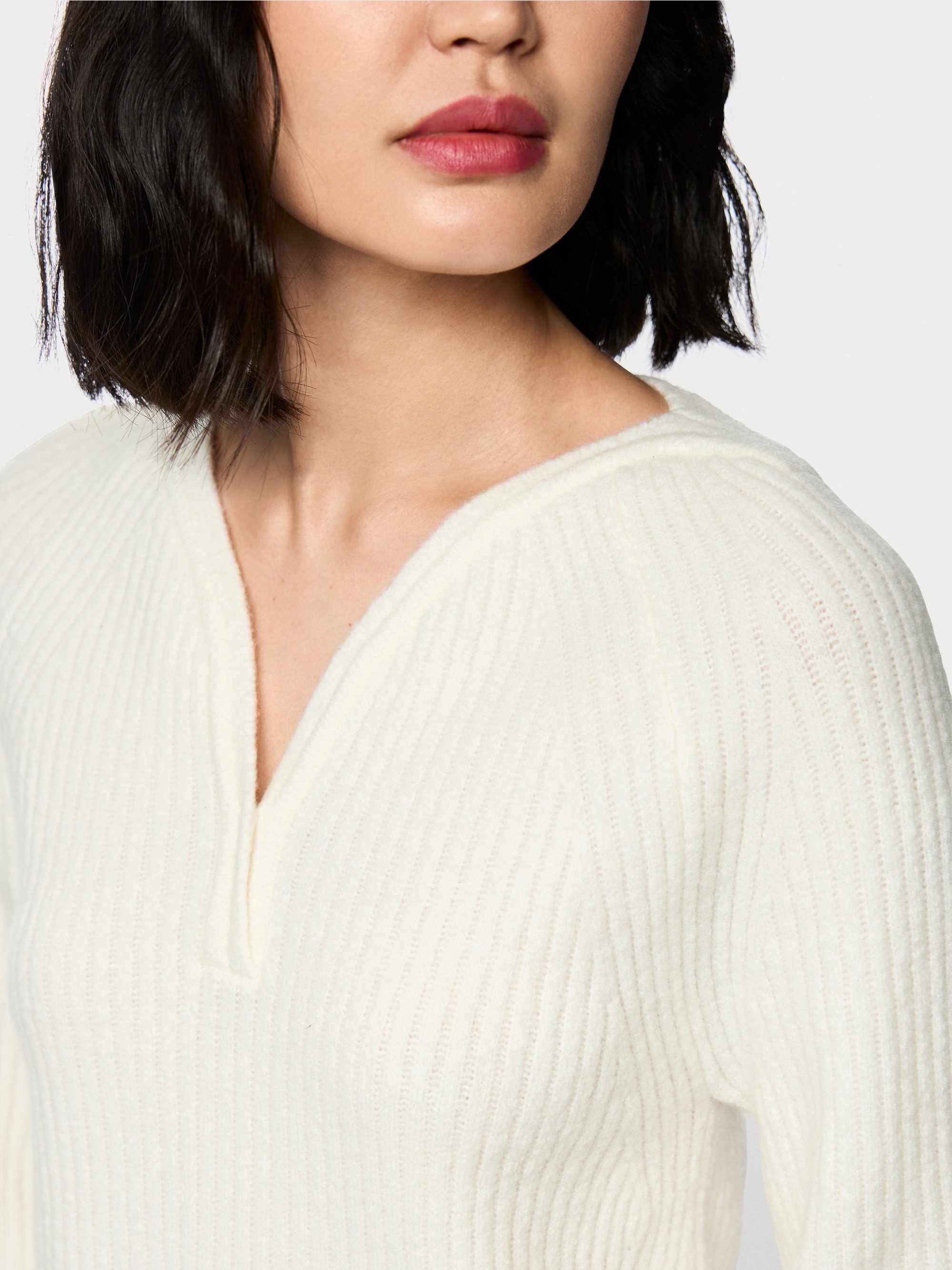Trui met ribstructuur Knitted in Germany