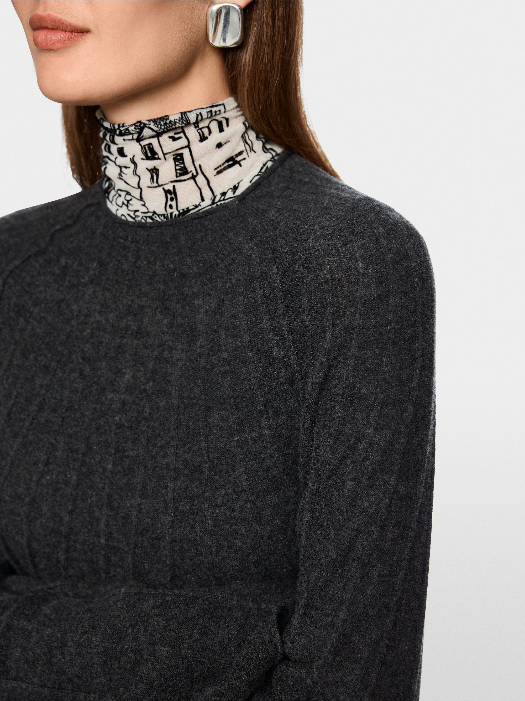 Pull en cachemire à col roulé