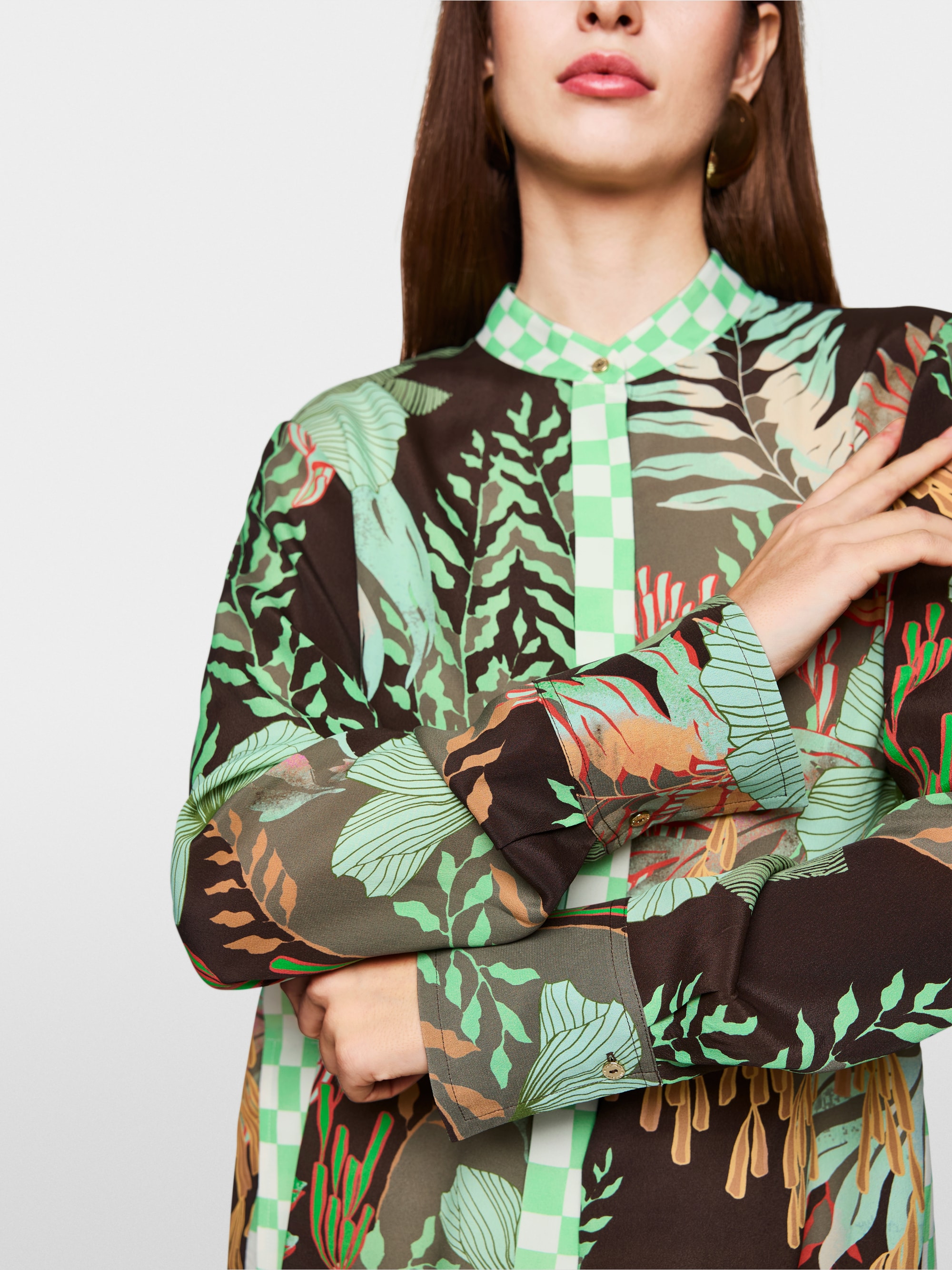 Leichte Bluse mit floralem Print