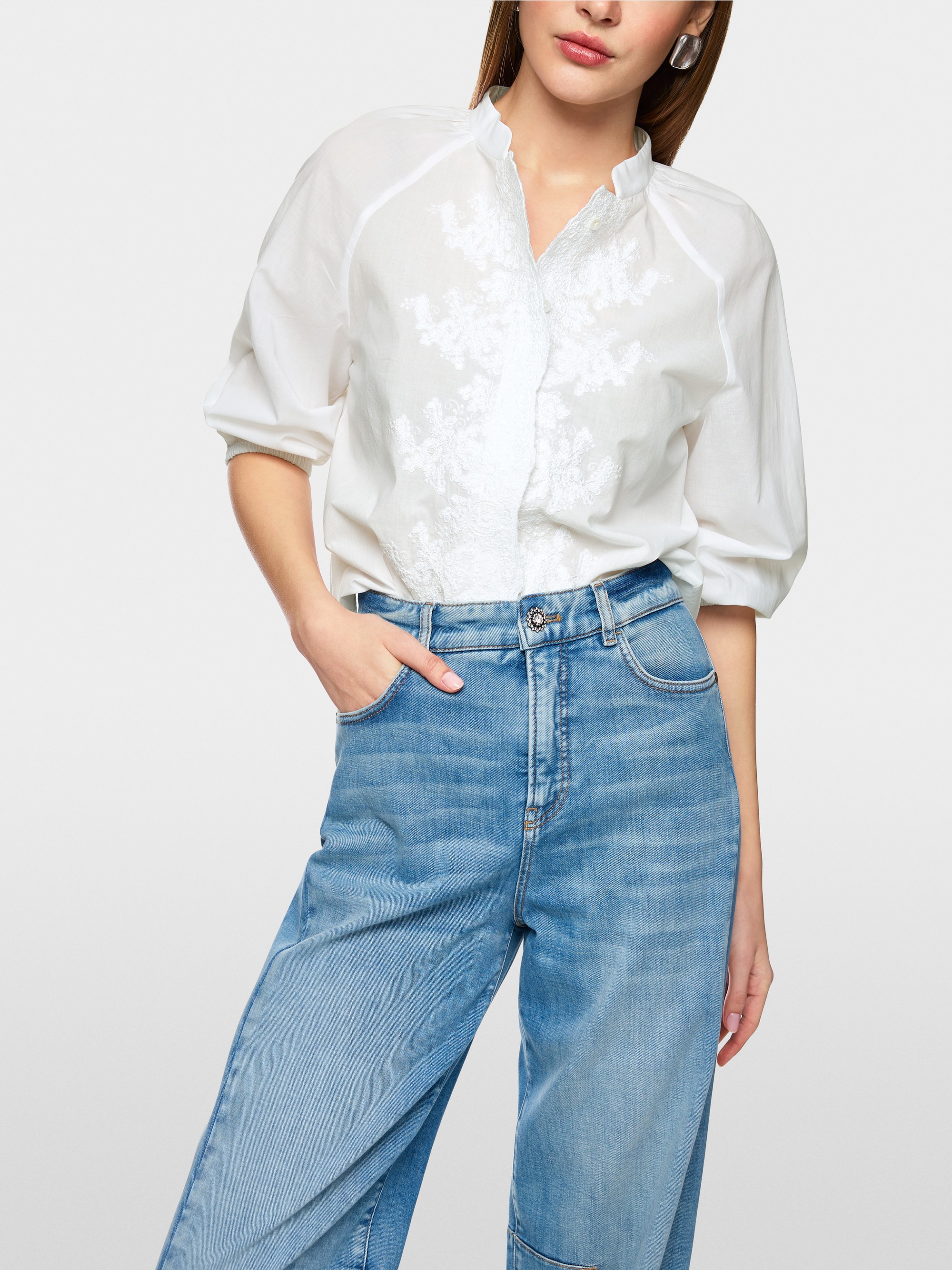Bohoblouse met borduursel