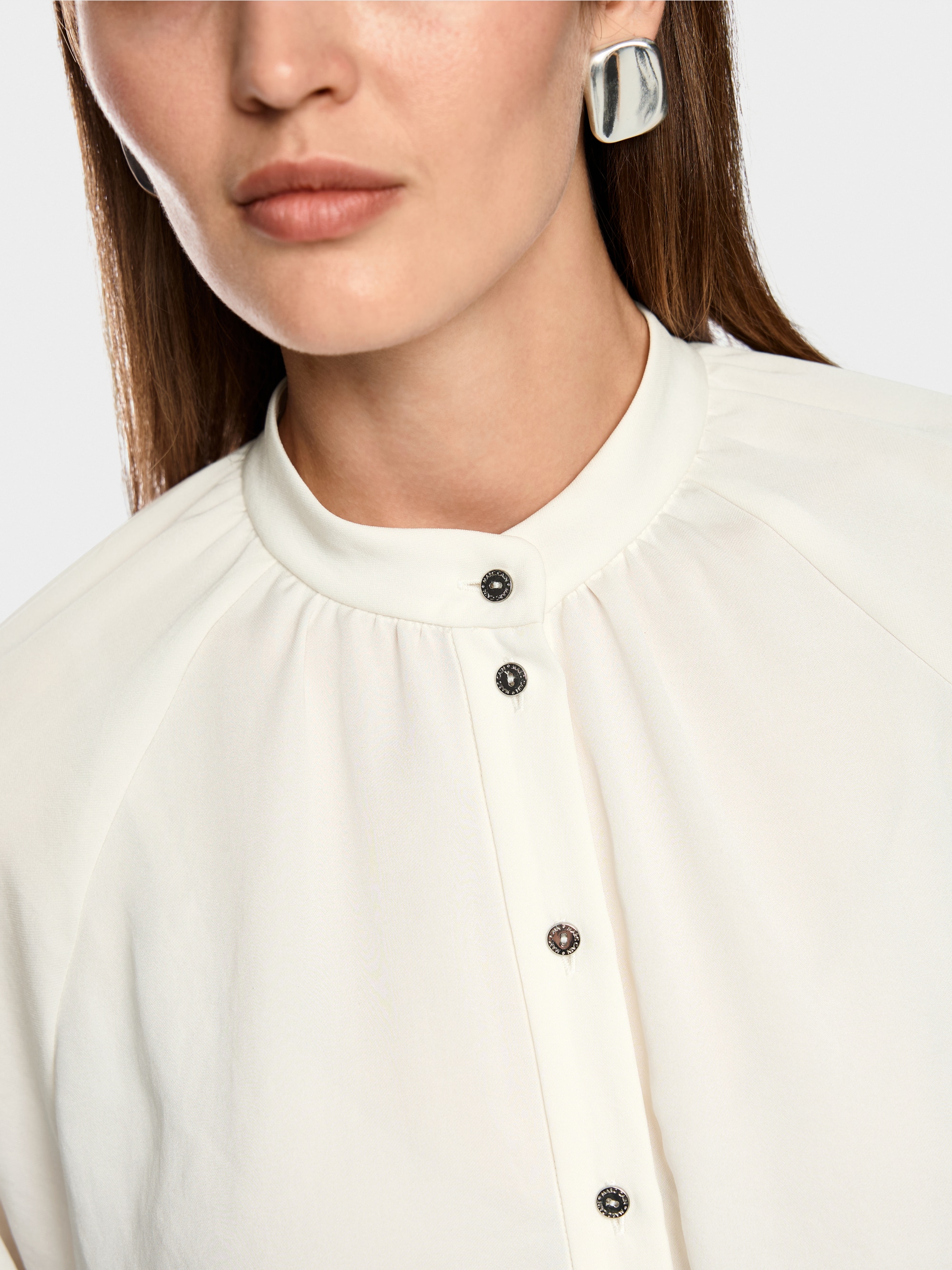 Rethink Together stand-up collar blouse